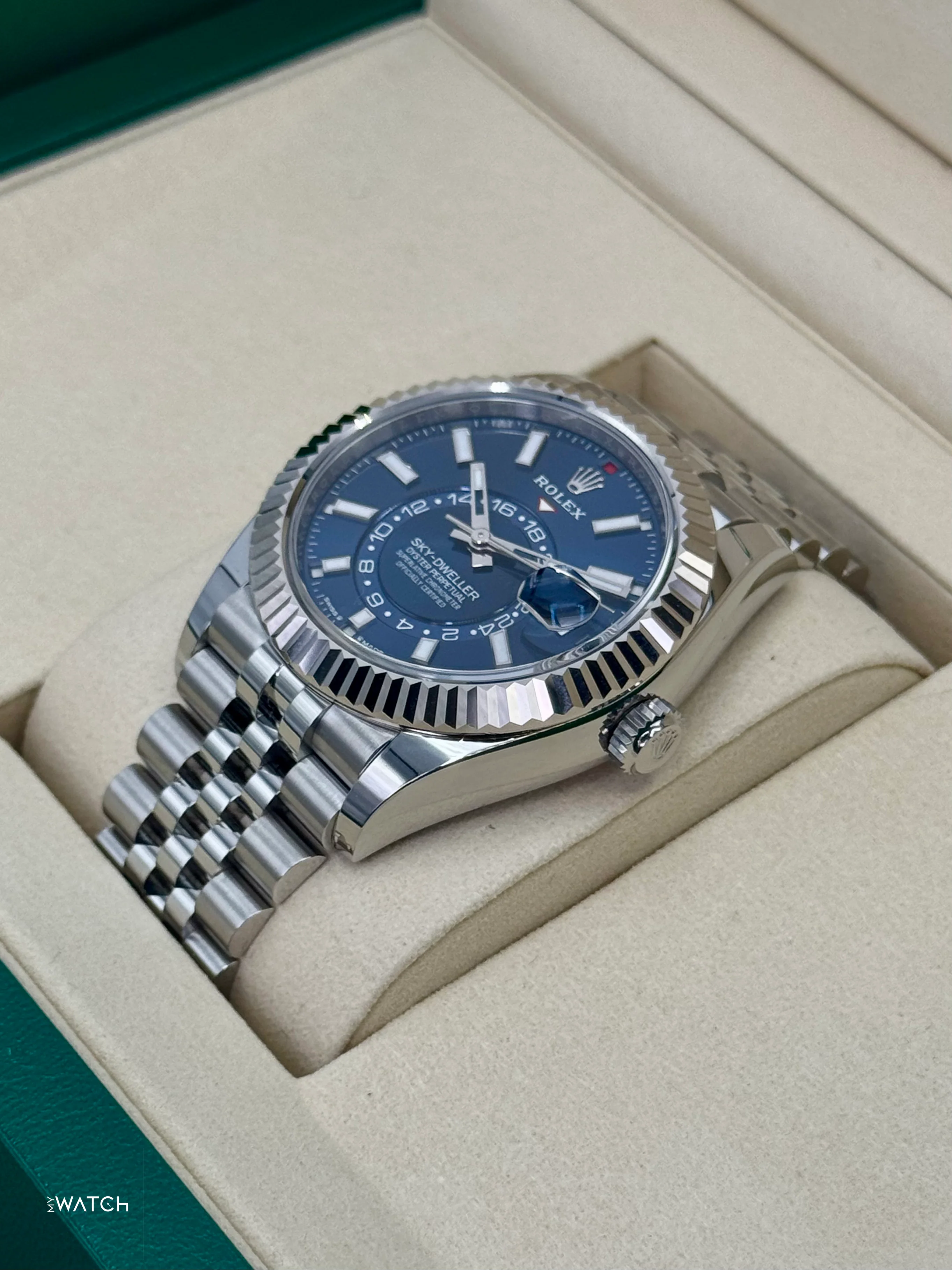 NEW 2025 Rolex Sky-Dweller 42mm 336934 Jubilee Blue Dial - Image 4