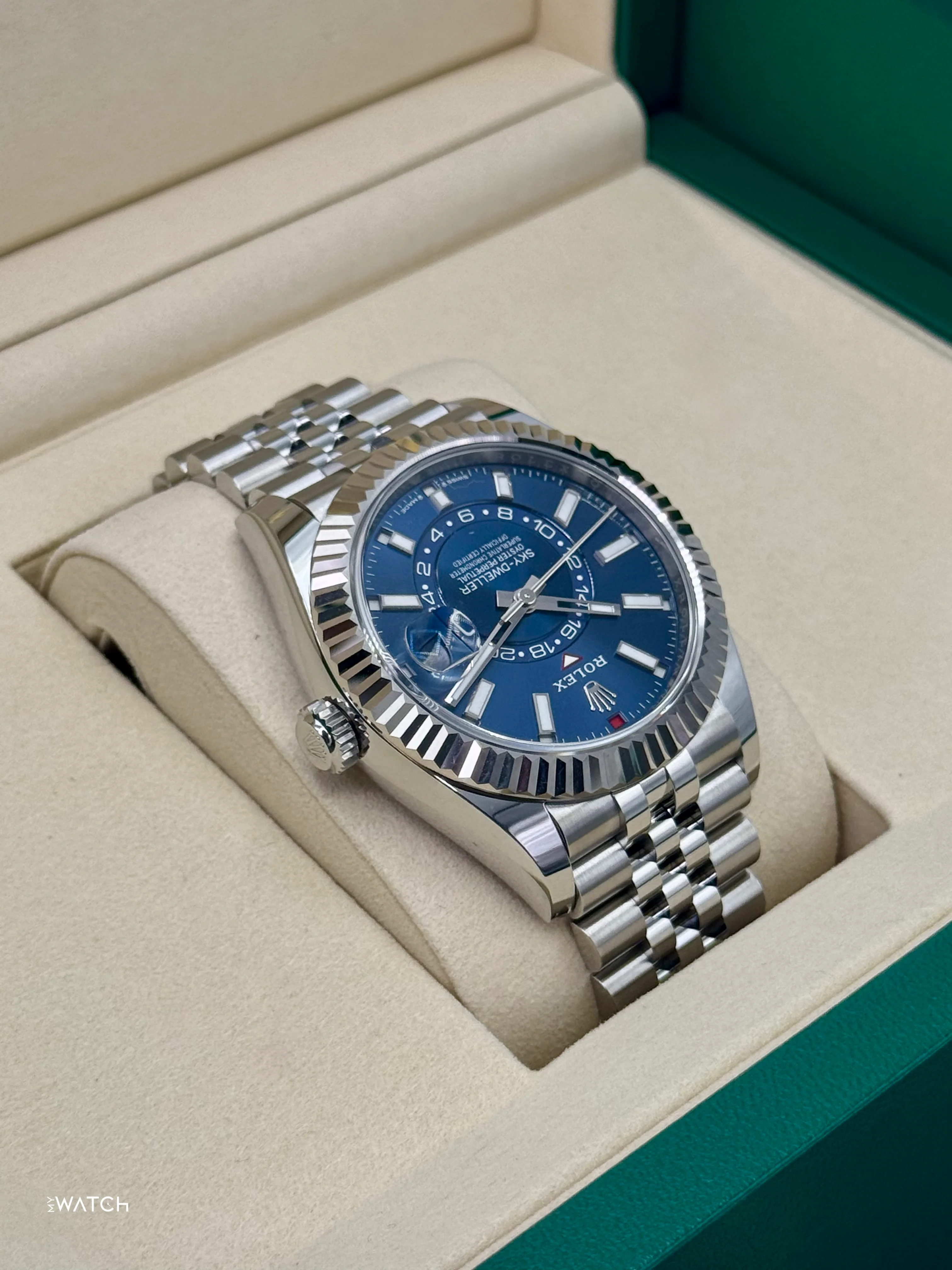 NEW 2025 Rolex Sky-Dweller 42mm 336934 Jubilee Blue Dial - Image 6