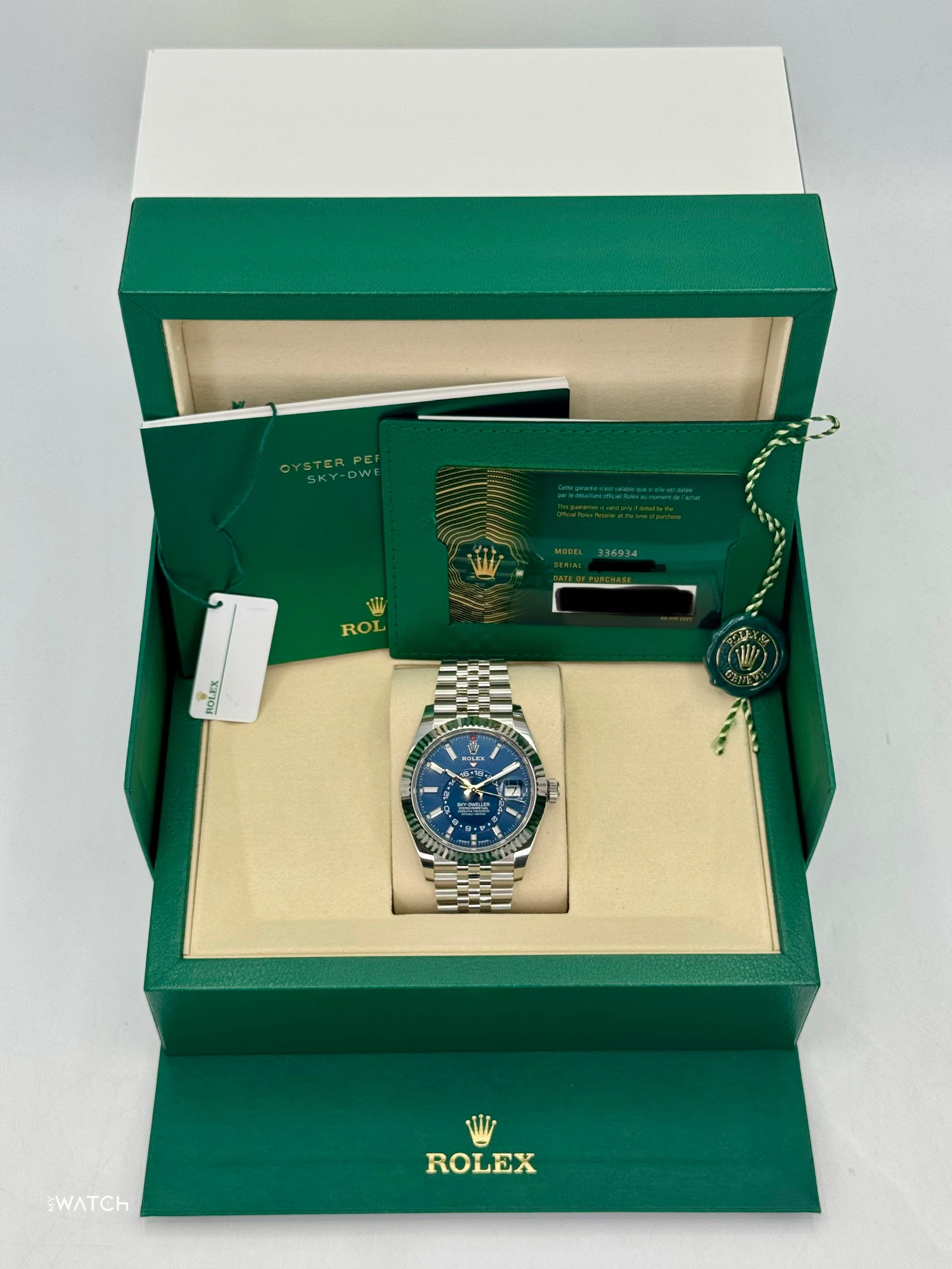 NEW 2025 Rolex Sky-Dweller 42mm 336934 Jubilee Blue Dial - Image 9