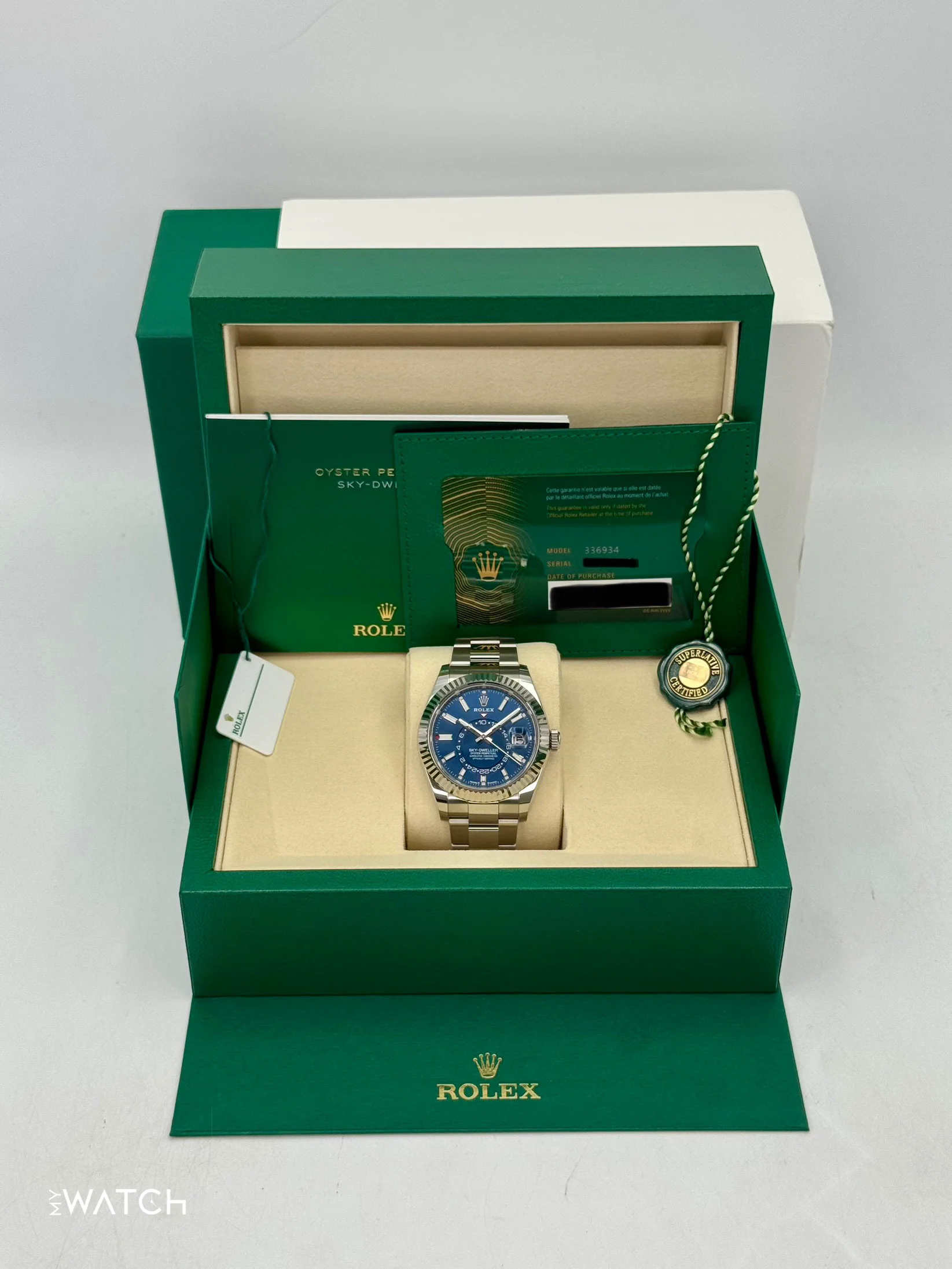 NEW 2025 Rolex Sky-Dweller 42mm 336934 Oyster Blue Dial - Image 9