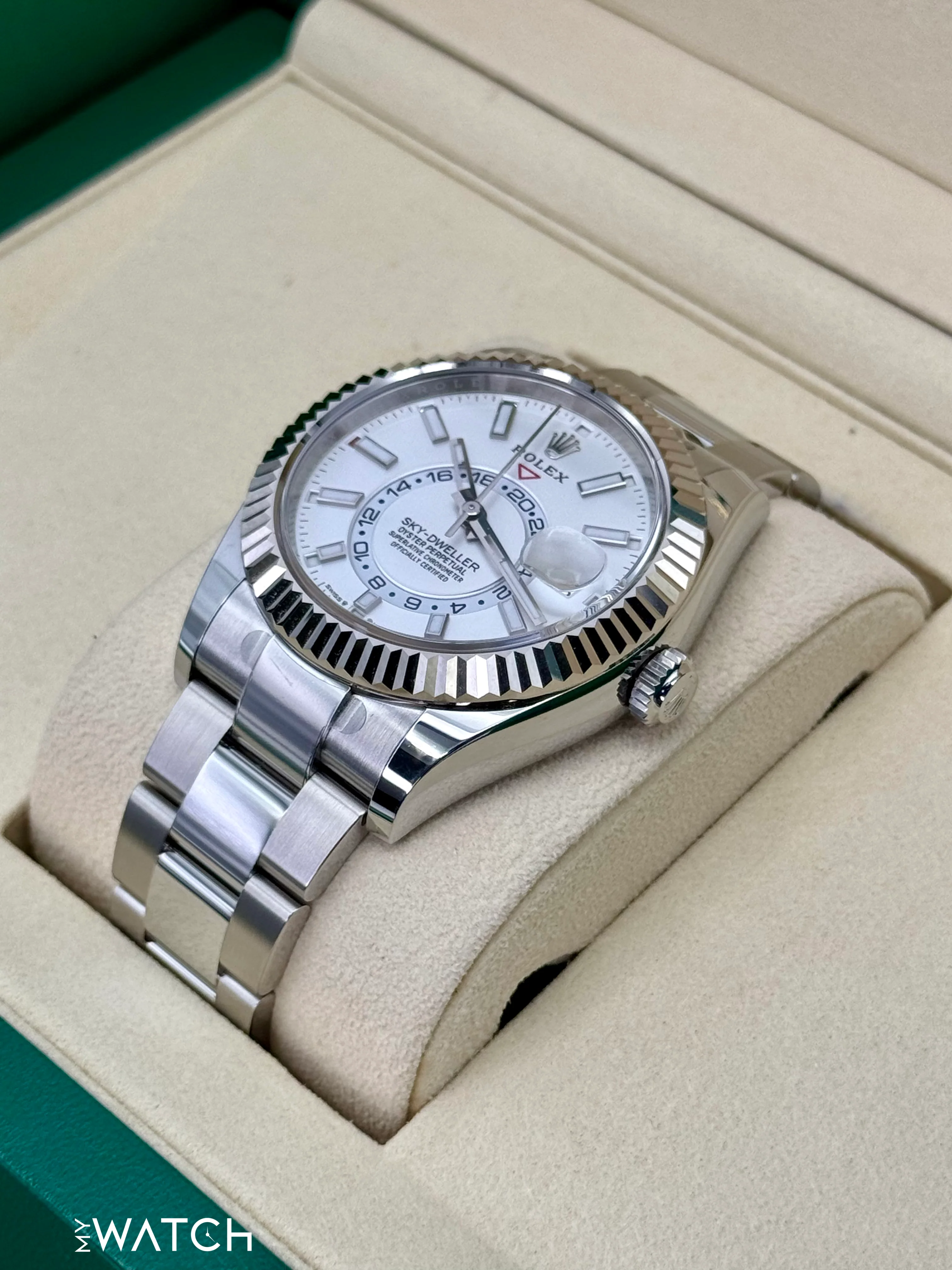 NEW 2025 Rolex Sky-Dweller 42mm 336934 Stainless Steel Oyster White Dial - Image 4