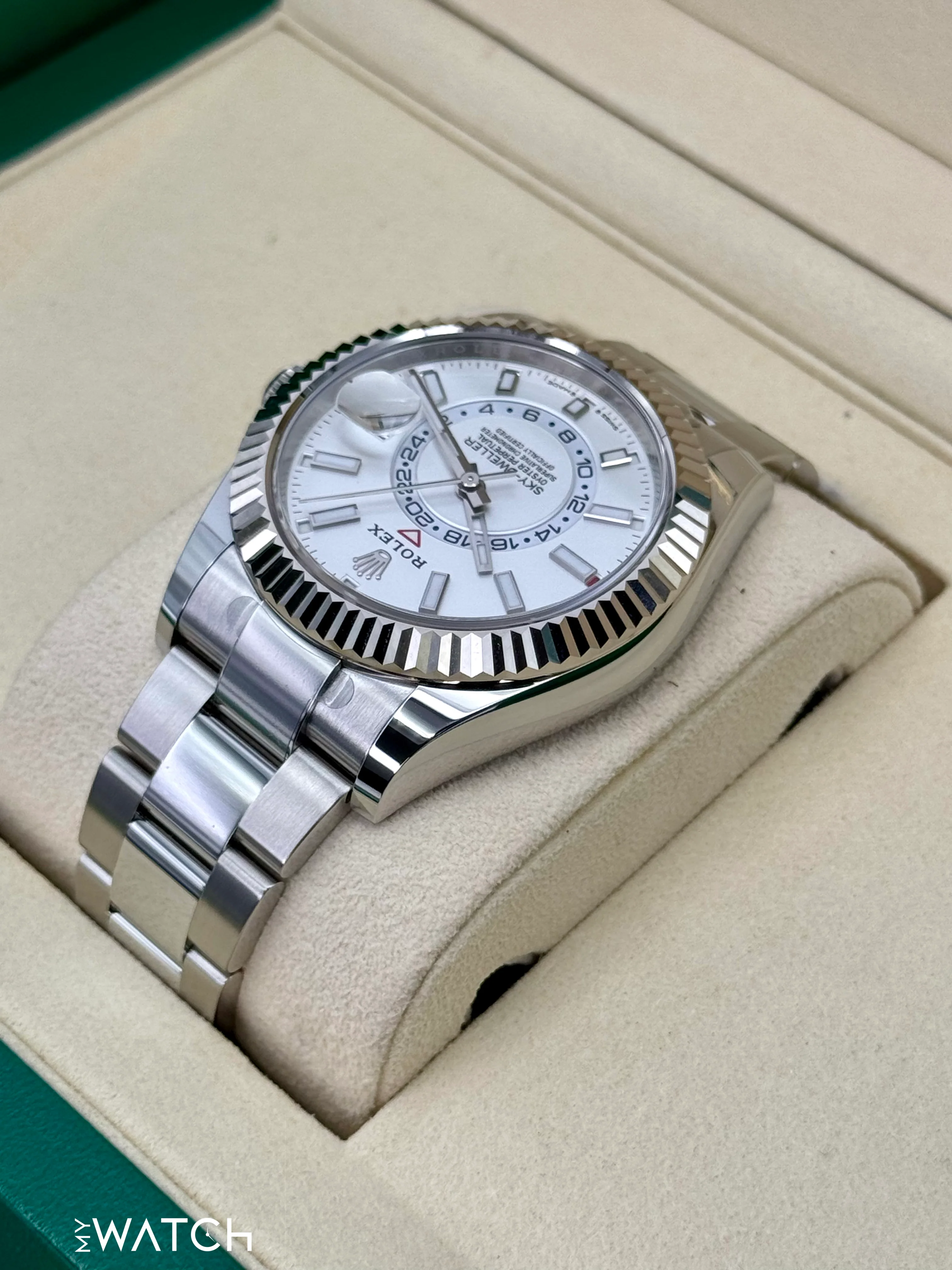 NEW 2025 Rolex Sky-Dweller 42mm 336934 Stainless Steel Oyster White Dial - Image 6