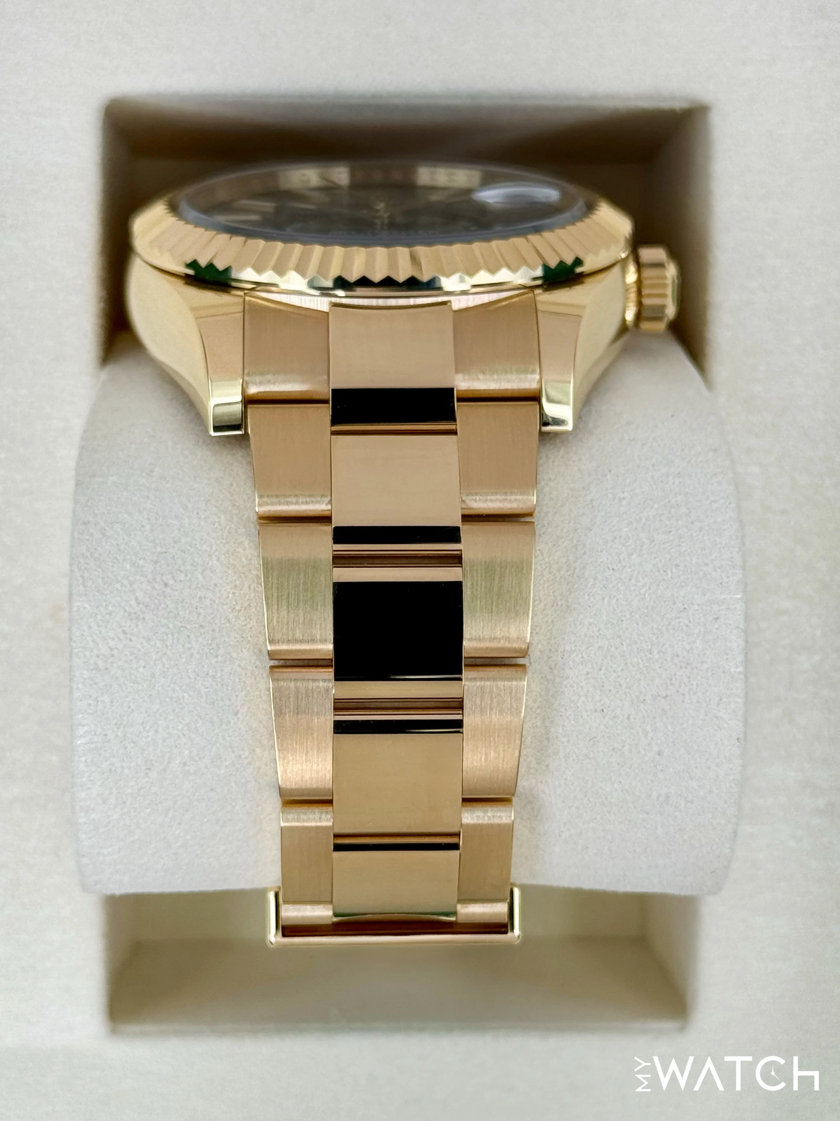 NEW 2025 Rolex Sky-Dweller 42mm 336938 Yellow Gold Oyster Green Dial - Image 3