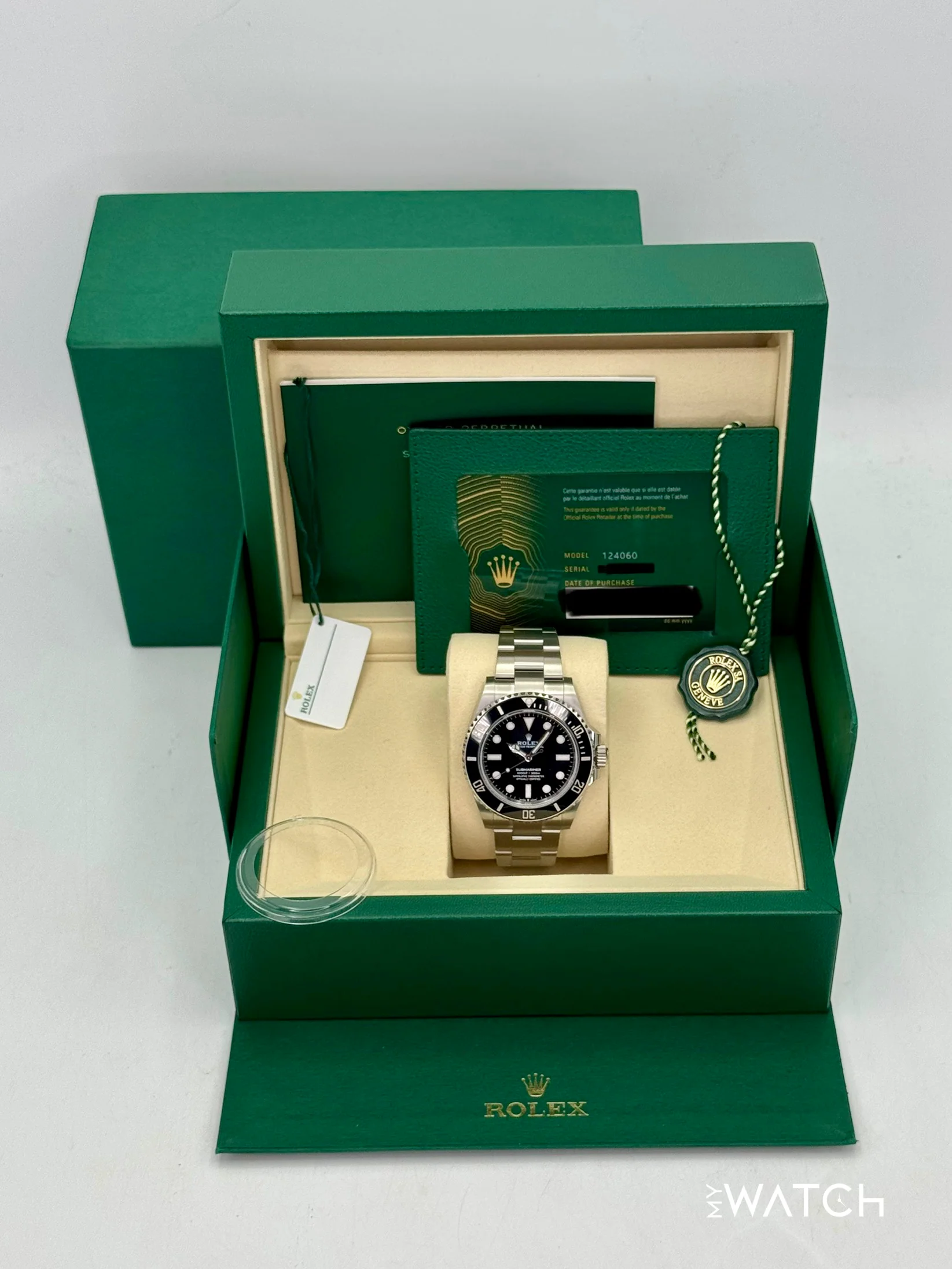 NEW 2025 Rolex Submariner 41mm 124060 Stainless Steel Black Dial (STICKERED) - Image 9