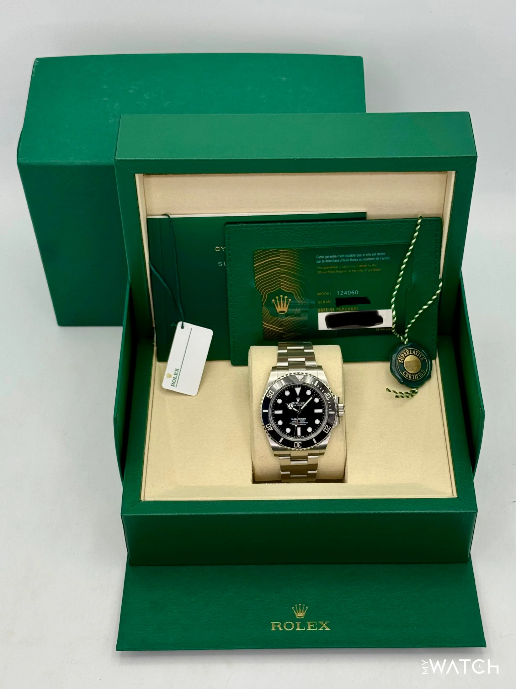NEW 2025 Rolex Submariner 41mm 124060 Stainless Steel Black Dial - Image 9