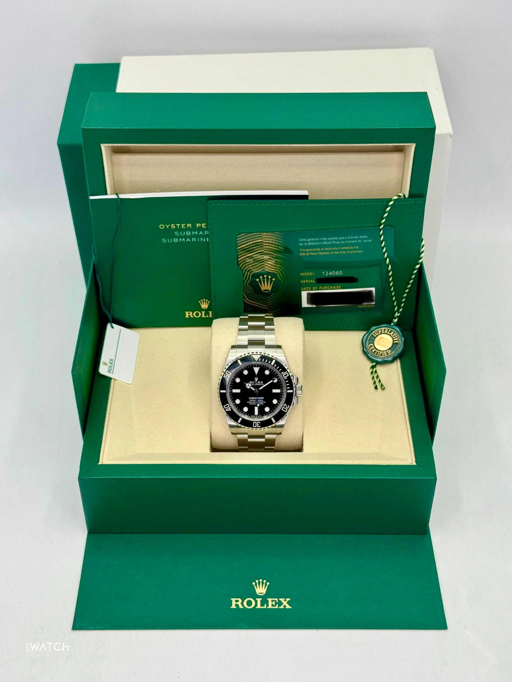 NEW 2025 Rolex Submariner 41mm 124060 Stainless Steel Black Dial (STICKERED) - Image 9