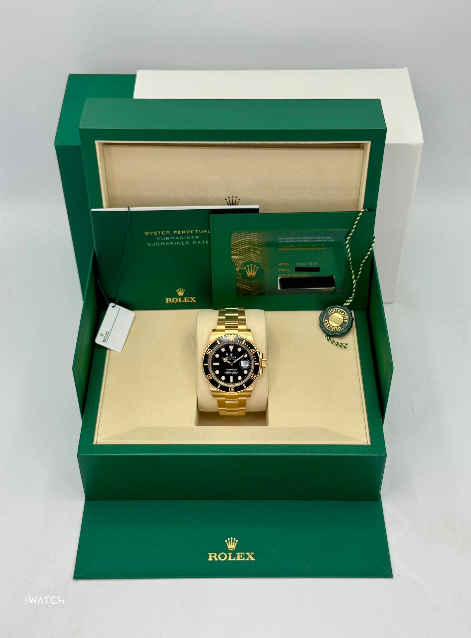 NEW 2025 Rolex Submariner 41mm 126618LN Yellow Gold Black Dial - Image 9