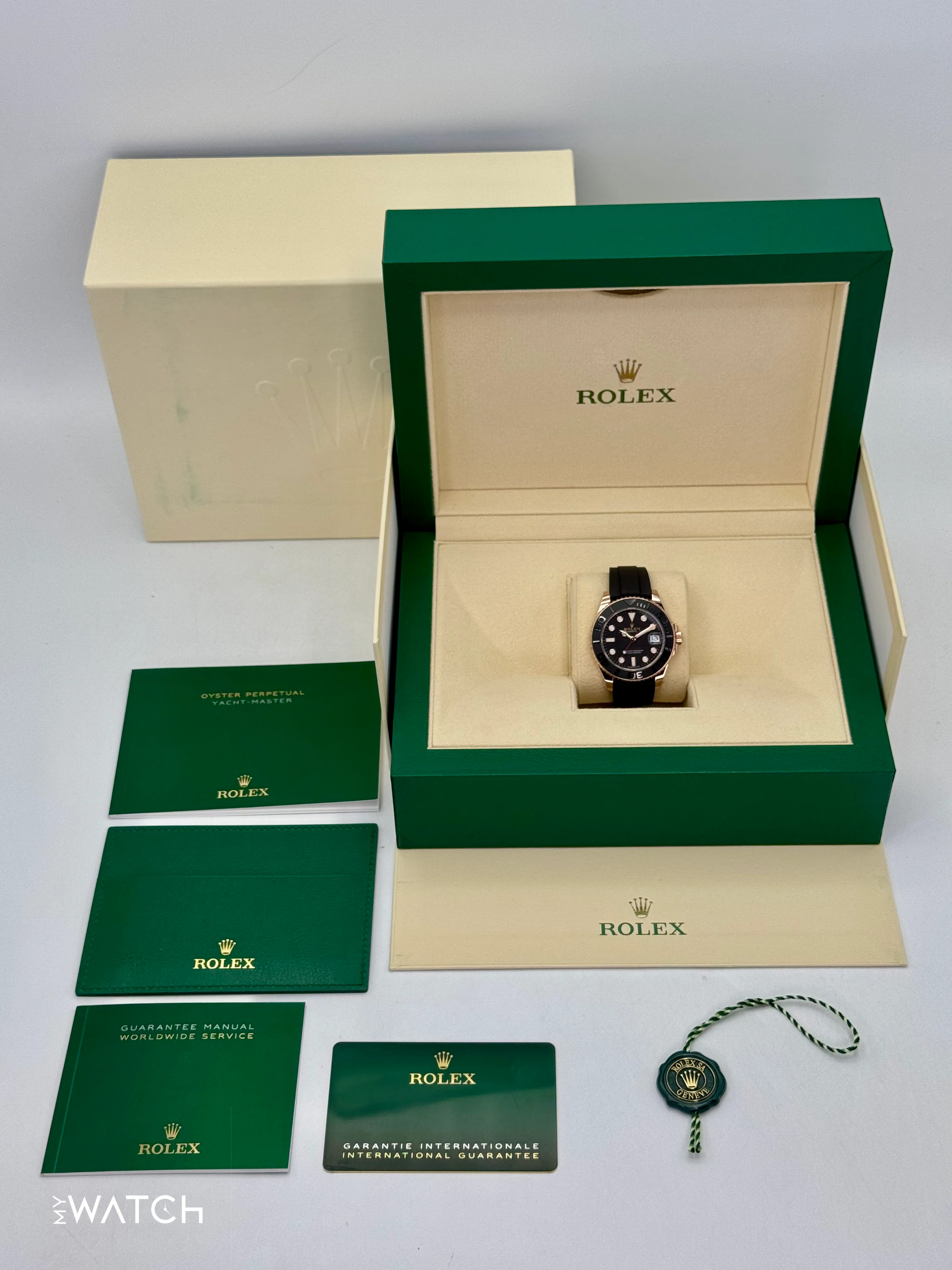 NEW 2025 Rolex Yacht-Master 37mm 268655 Rose Gold Black Dial - Image 10