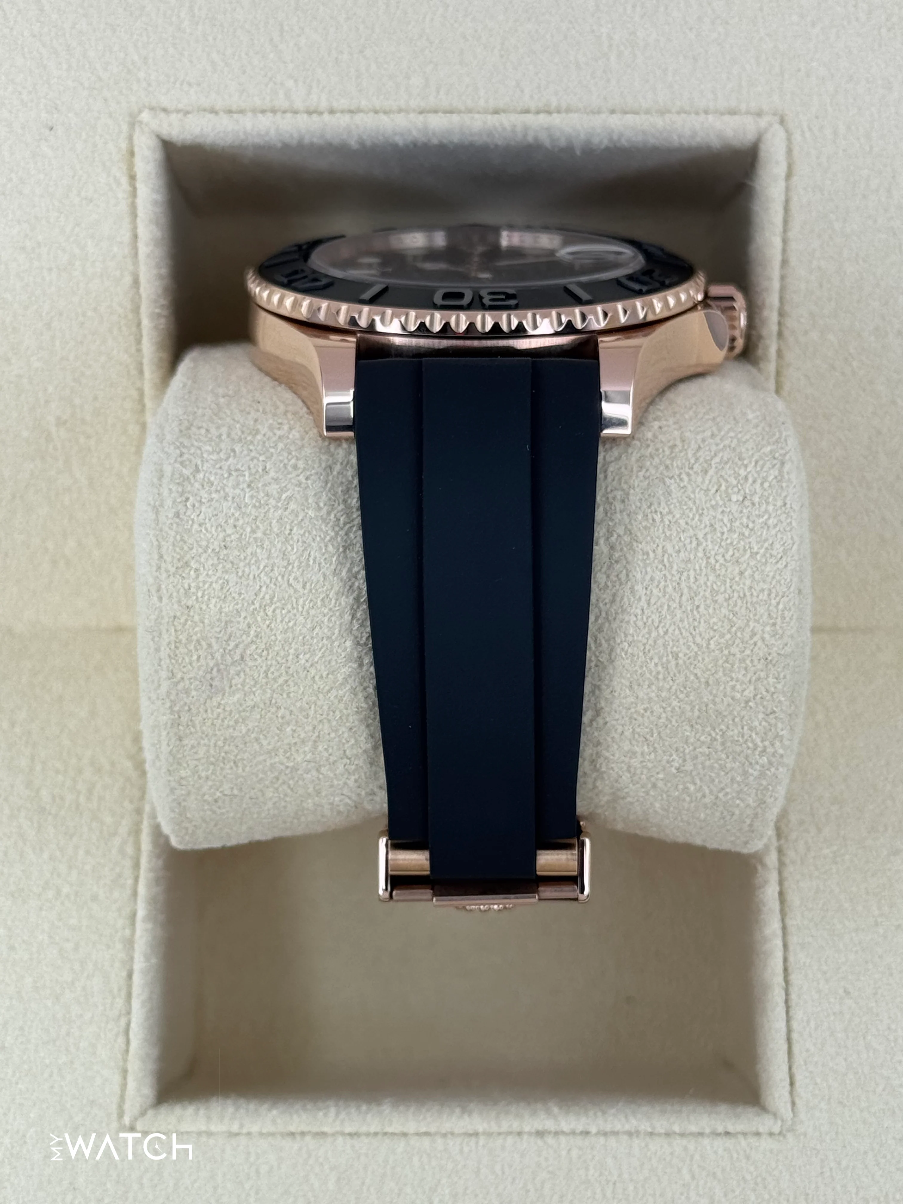 NEW 2025 Rolex Yacht-Master 37mm 268655 Rose Gold Black Dial - Image 3