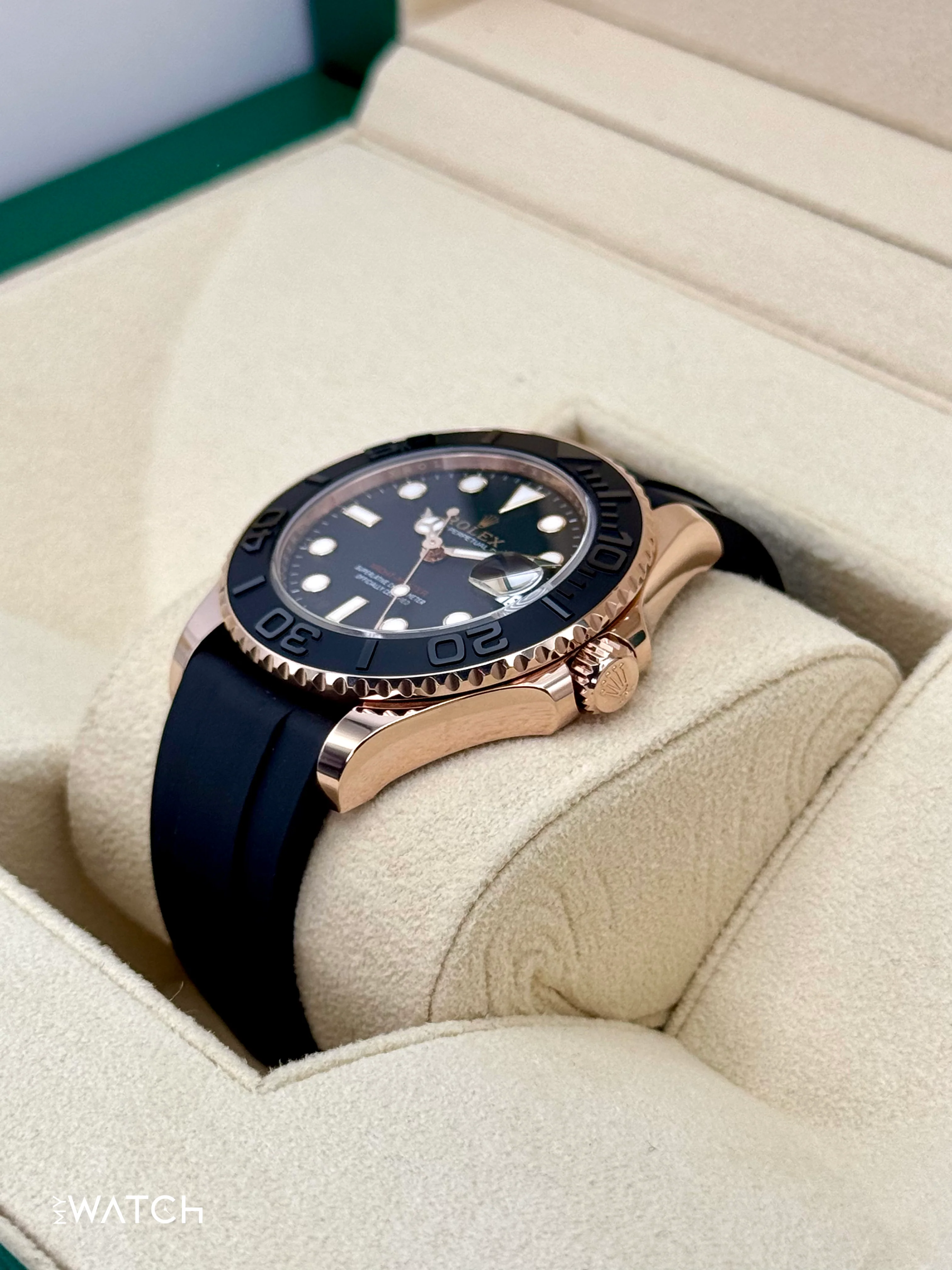 NEW 2025 Rolex Yacht-Master 37mm 268655 Rose Gold Black Dial - Image 5