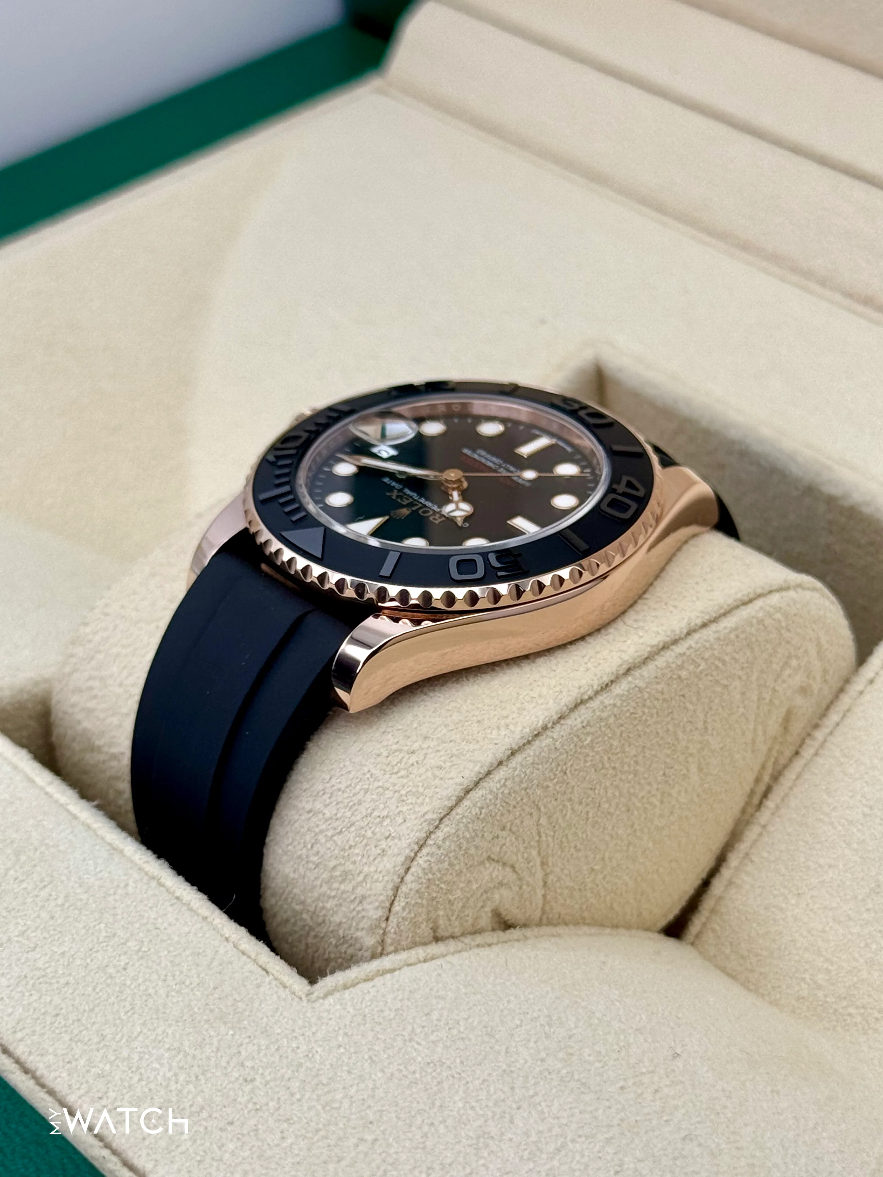 NEW 2025 Rolex Yacht-Master 37mm 268655 Rose Gold Black Dial - Image 7