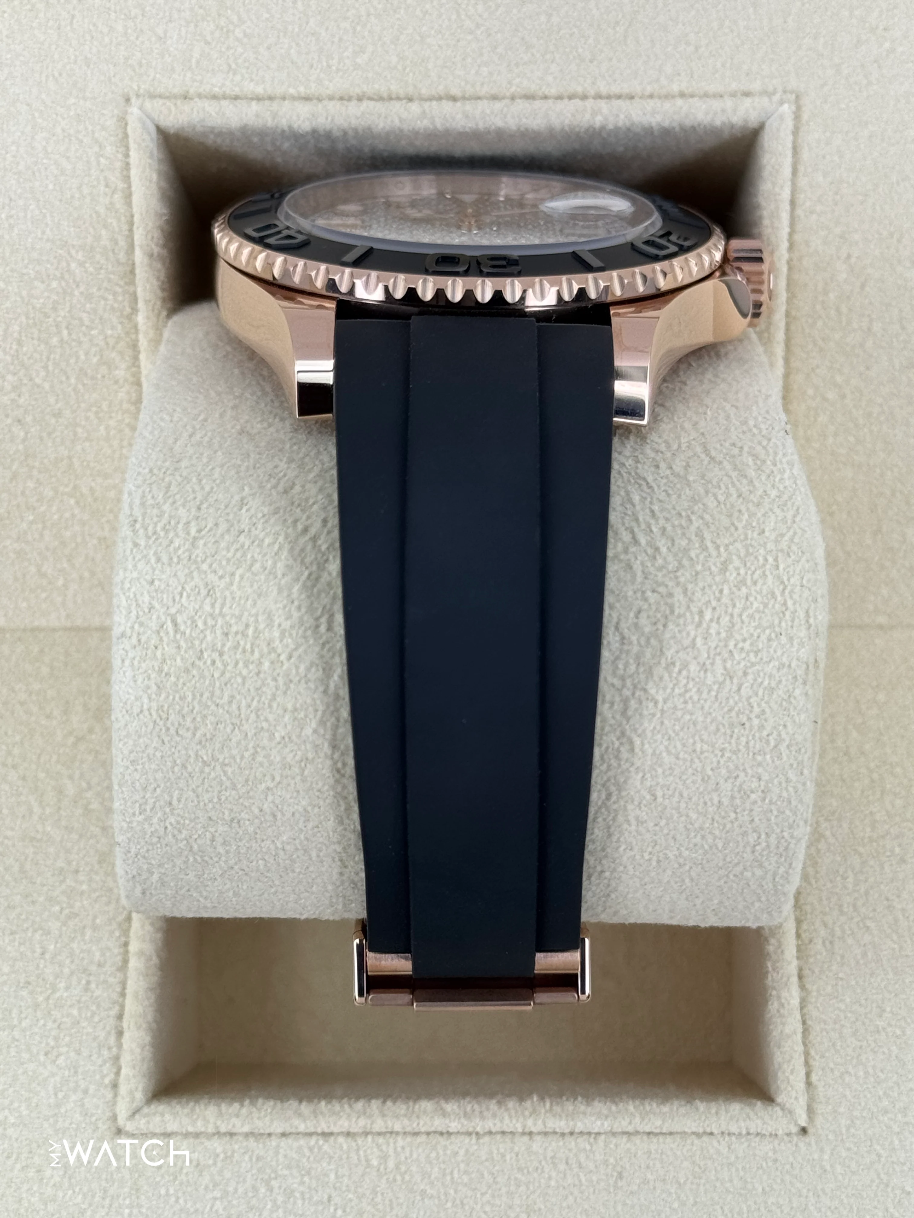 New 2025 Rolex Yacht-Master 40mm 126655 Rose Gold Diamond Paved Dial - Image 3