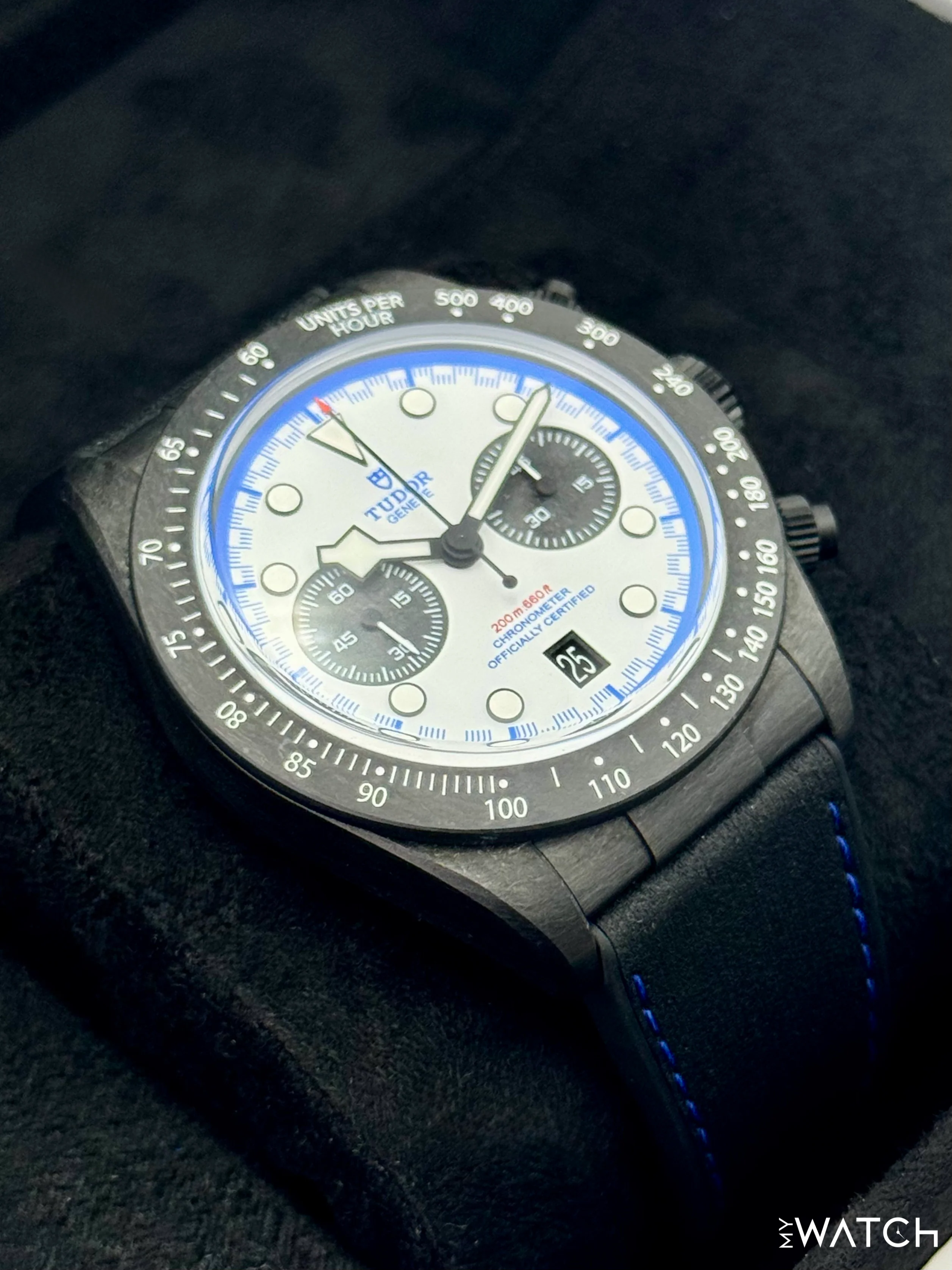 NEW 2025 Tudor Black Bay 25 42mm 79377KN Black Carbon White Dial - Image 6