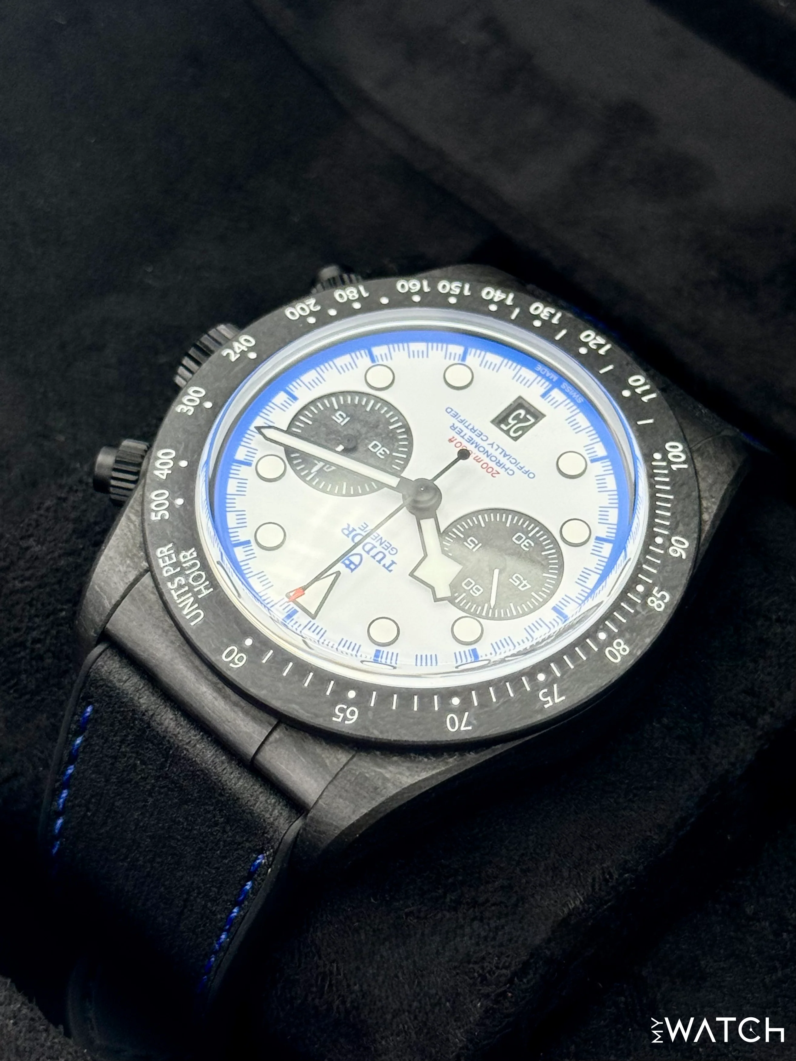 NEW 2025 Tudor Black Bay 25 42mm 79377KN Black Carbon White Dial - Image 7