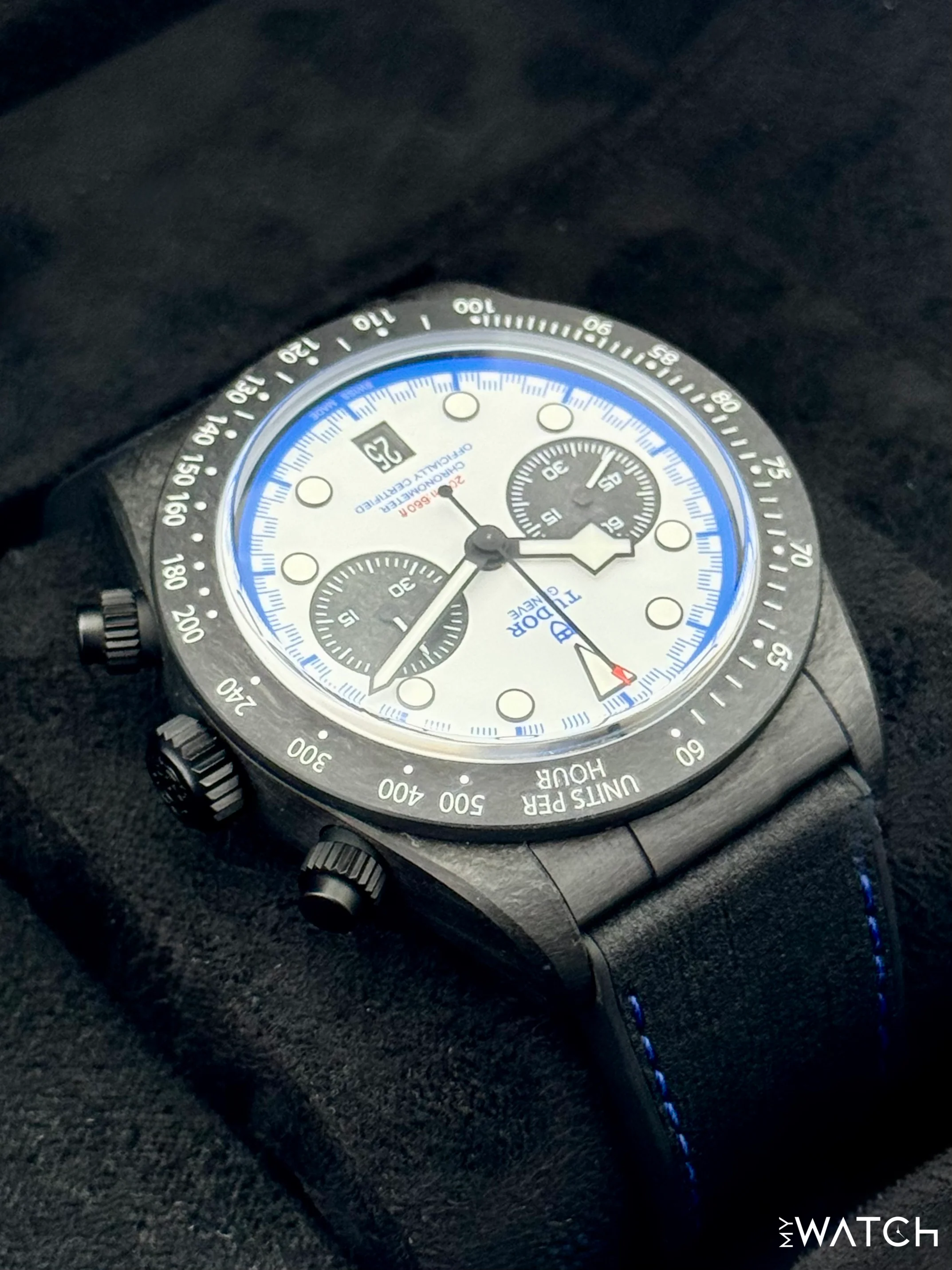 NEW 2025 Tudor Black Bay 25 42mm 79377KN Black Carbon White Dial - Image 8