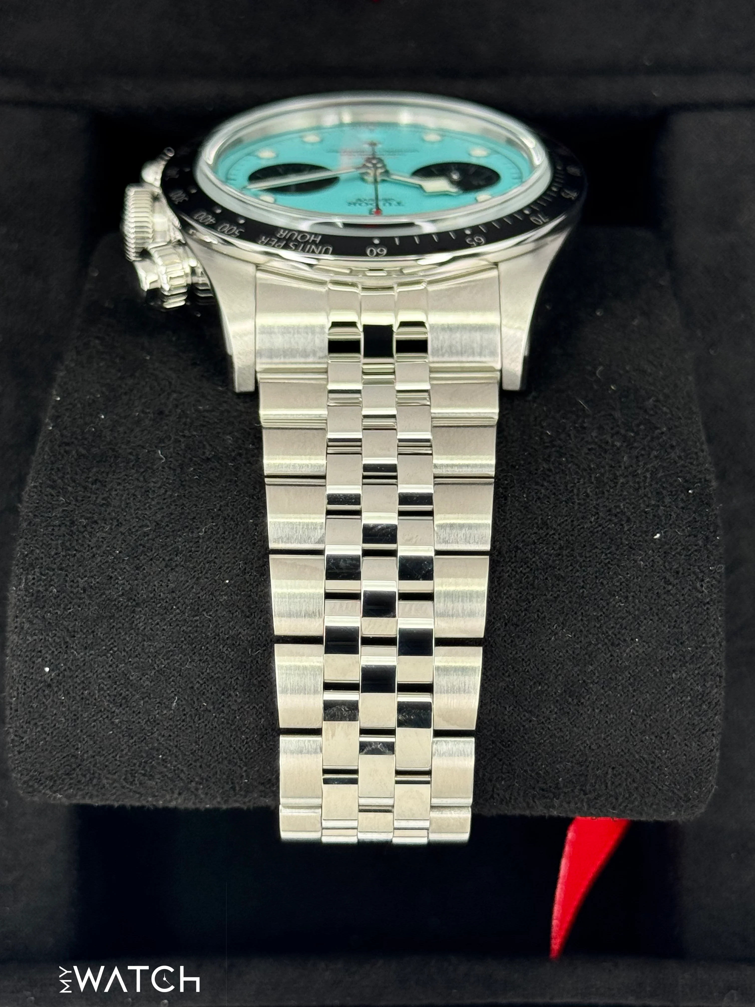 NEW 2025 Tudor Black Bay Chrono 41mm 79360N Flamingo Blue Dial - Image 4