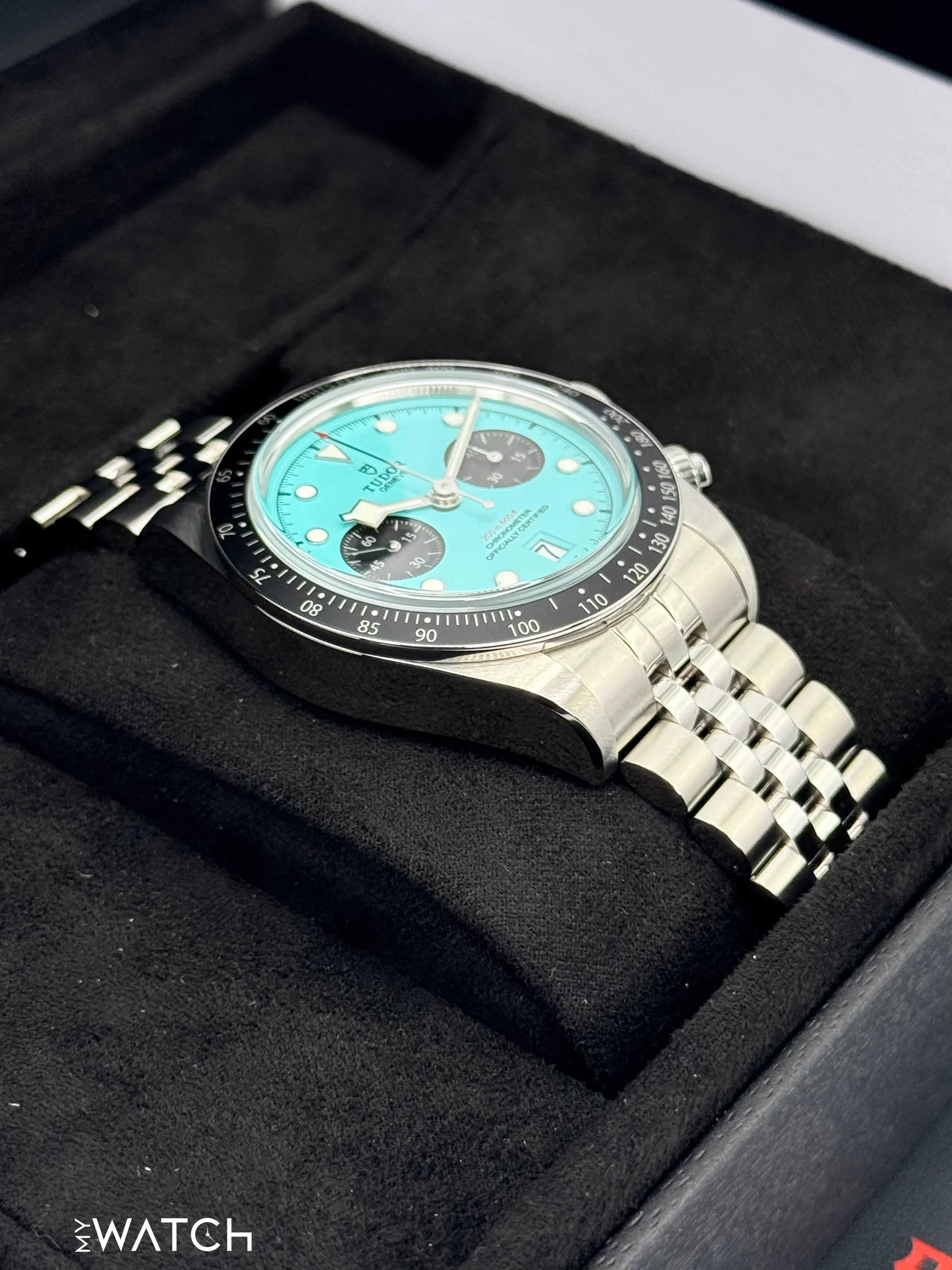 NEW 2025 Tudor Black Bay Chrono 41mm 79360N Flamingo Blue Dial - Image 6