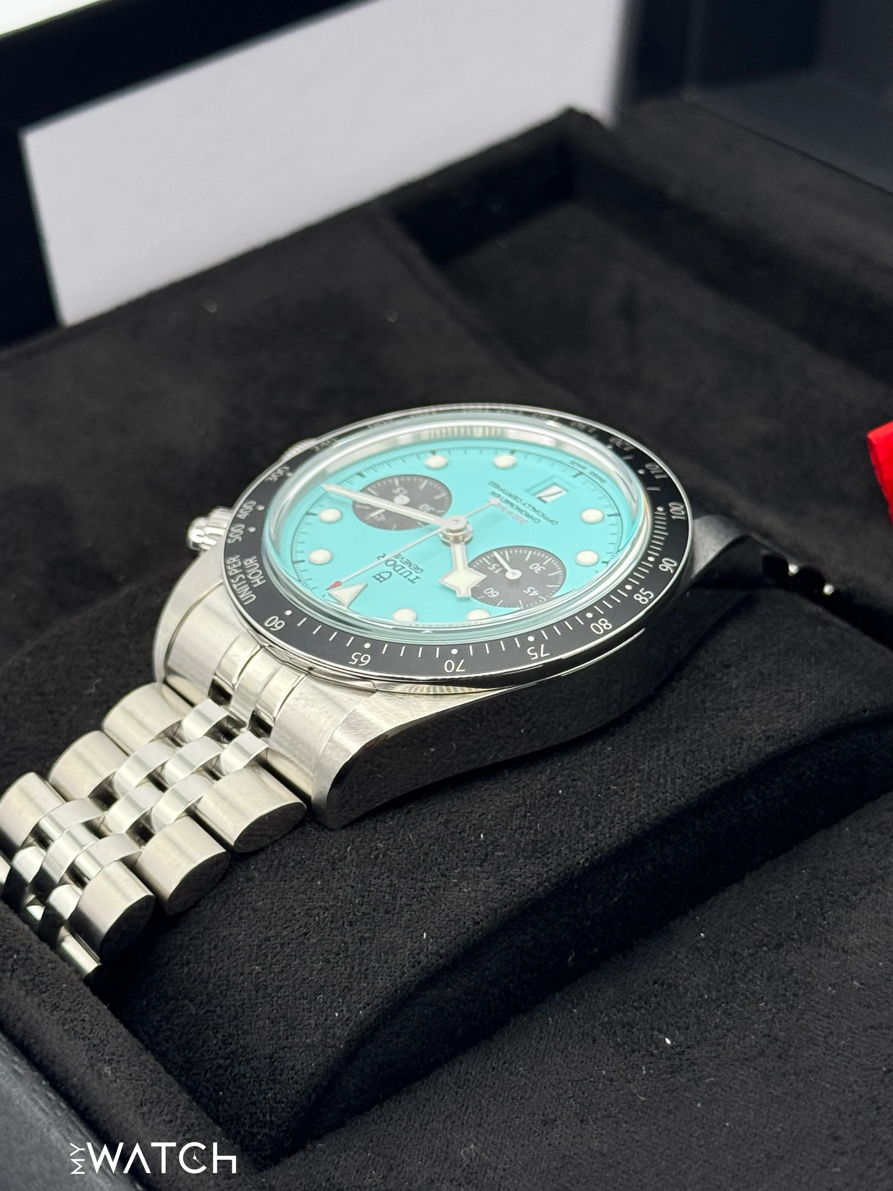 NEW 2025 Tudor Black Bay Chrono 41mm 79360N Flamingo Blue Dial - Image 7