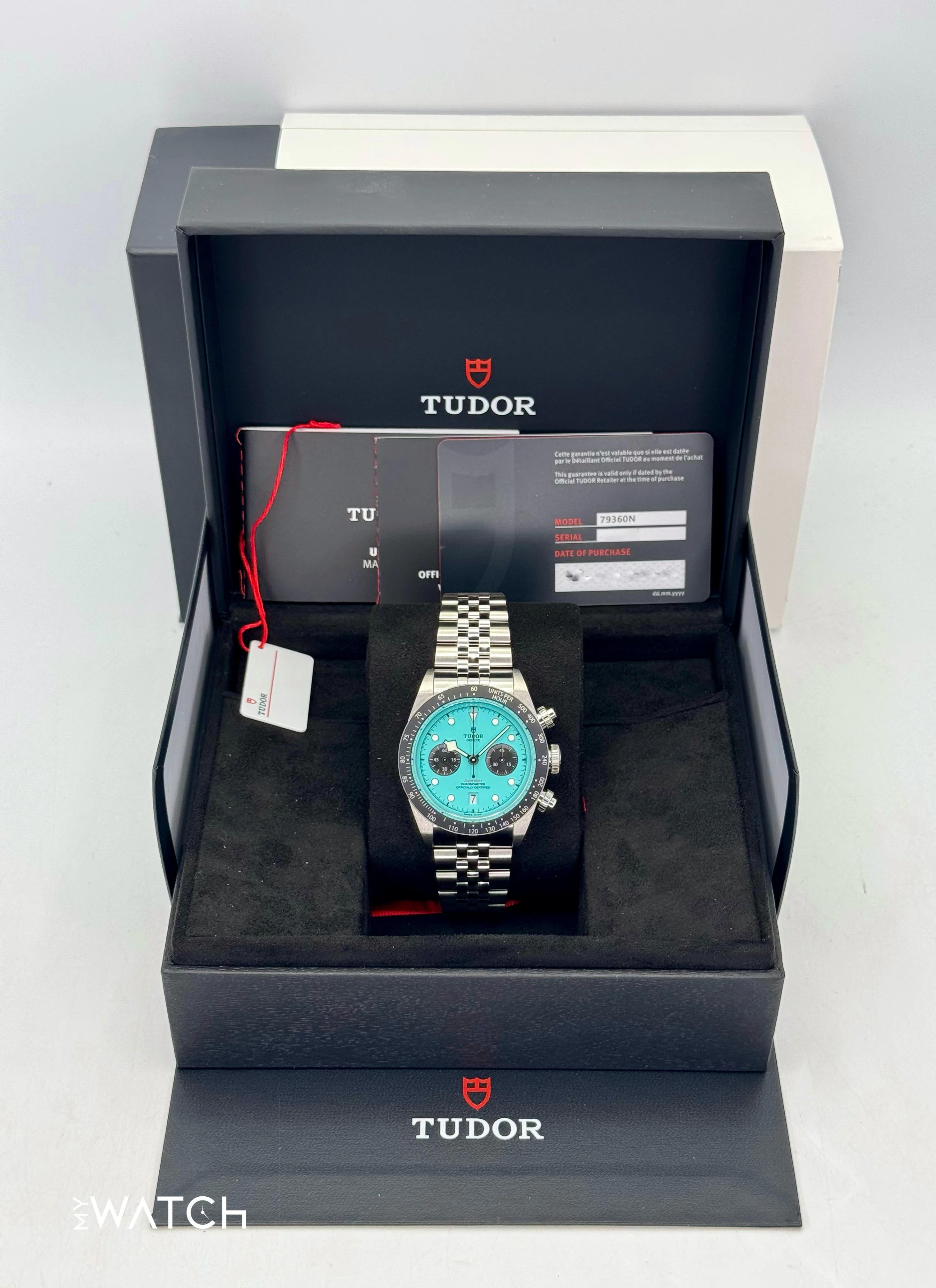 NEW 2025 Tudor Black Bay Chrono 41mm 79360N Flamingo Blue Dial - Image 9