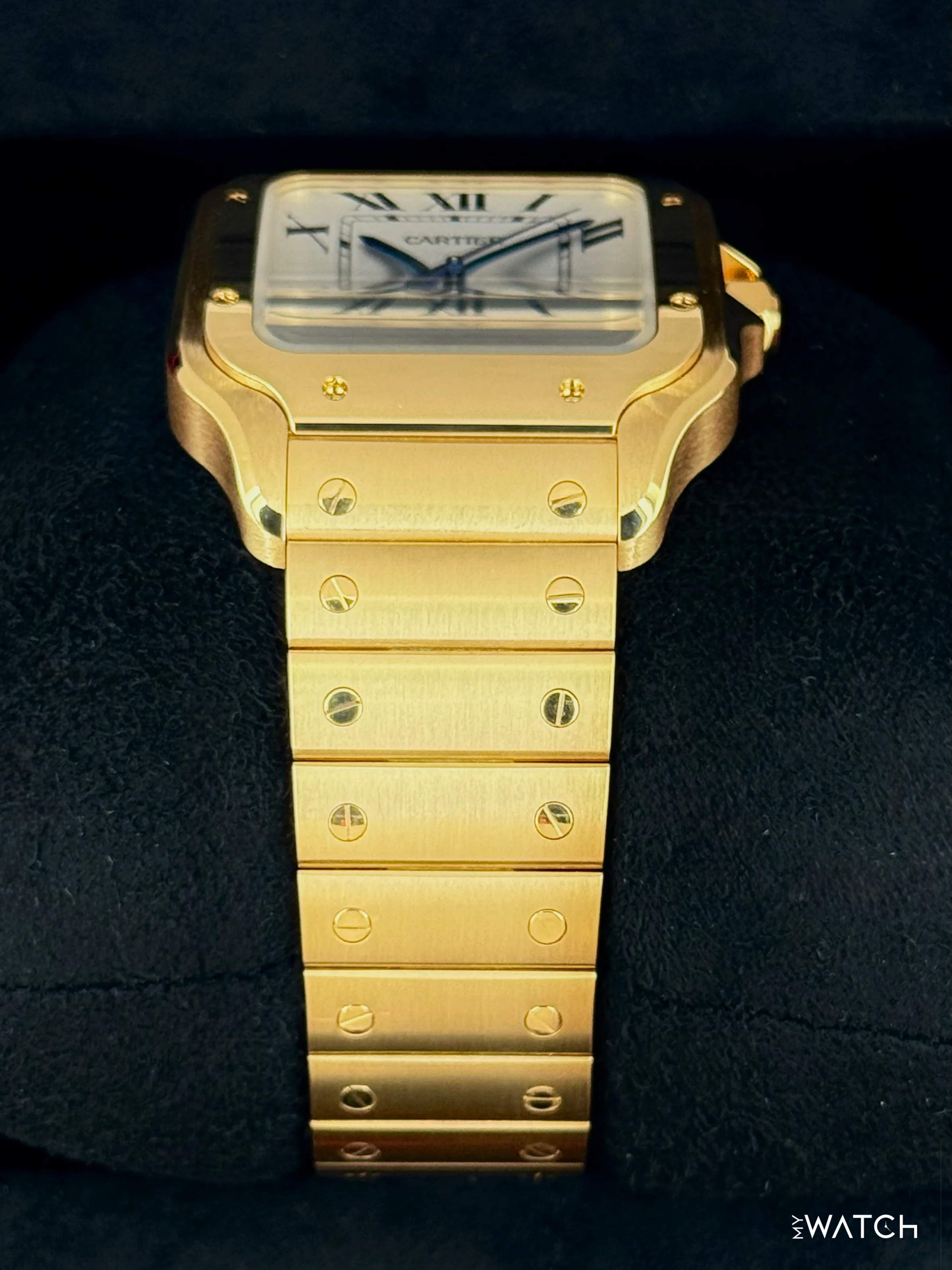 NEW 2026 Cartier Santos De Cartier 39.8mm WGSA0029 Yellow Gold White Dial - Image 3