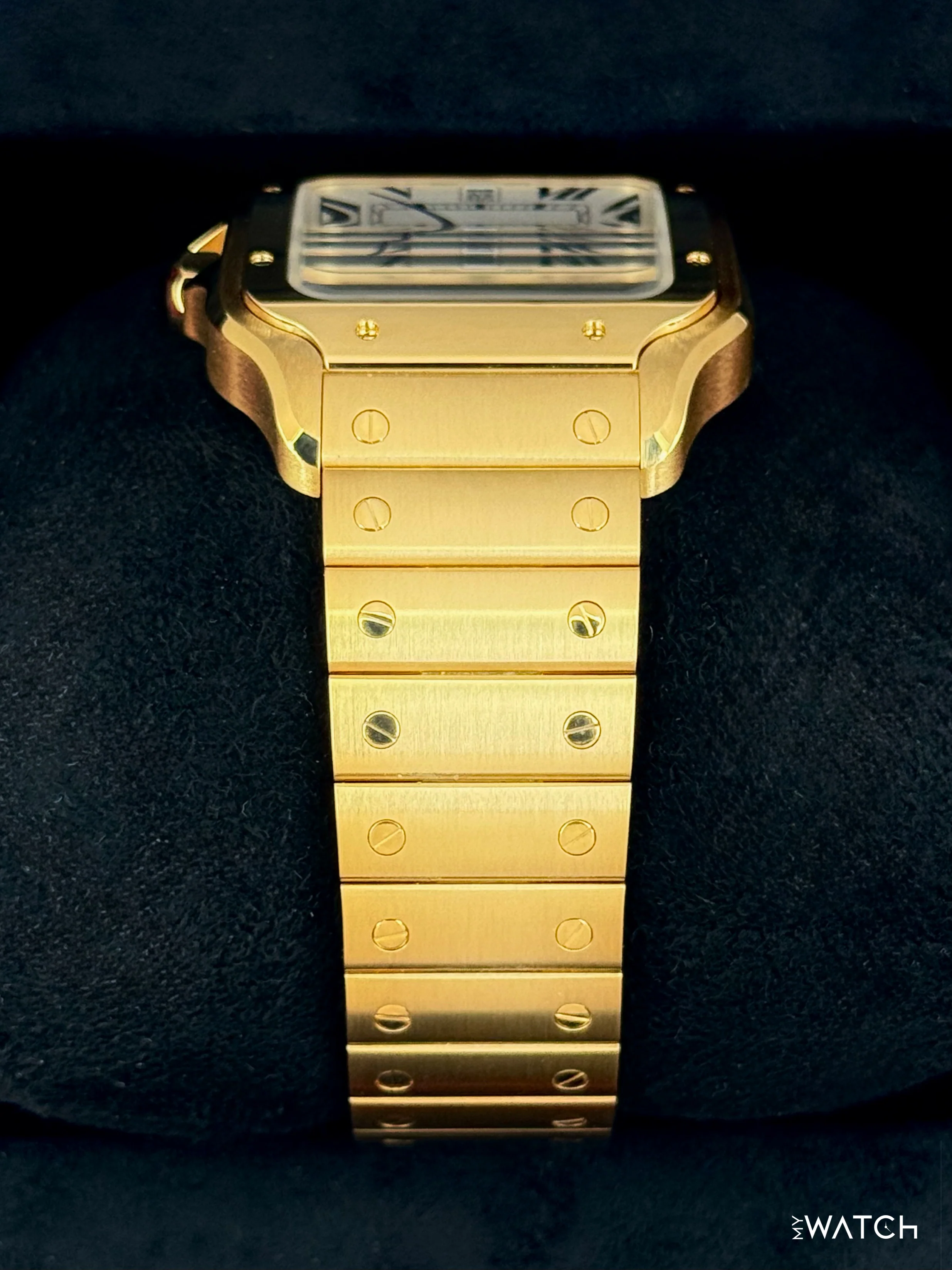 NEW 2026 Cartier Santos De Cartier 39.8mm WGSA0029 Yellow Gold White Dial - Image 4