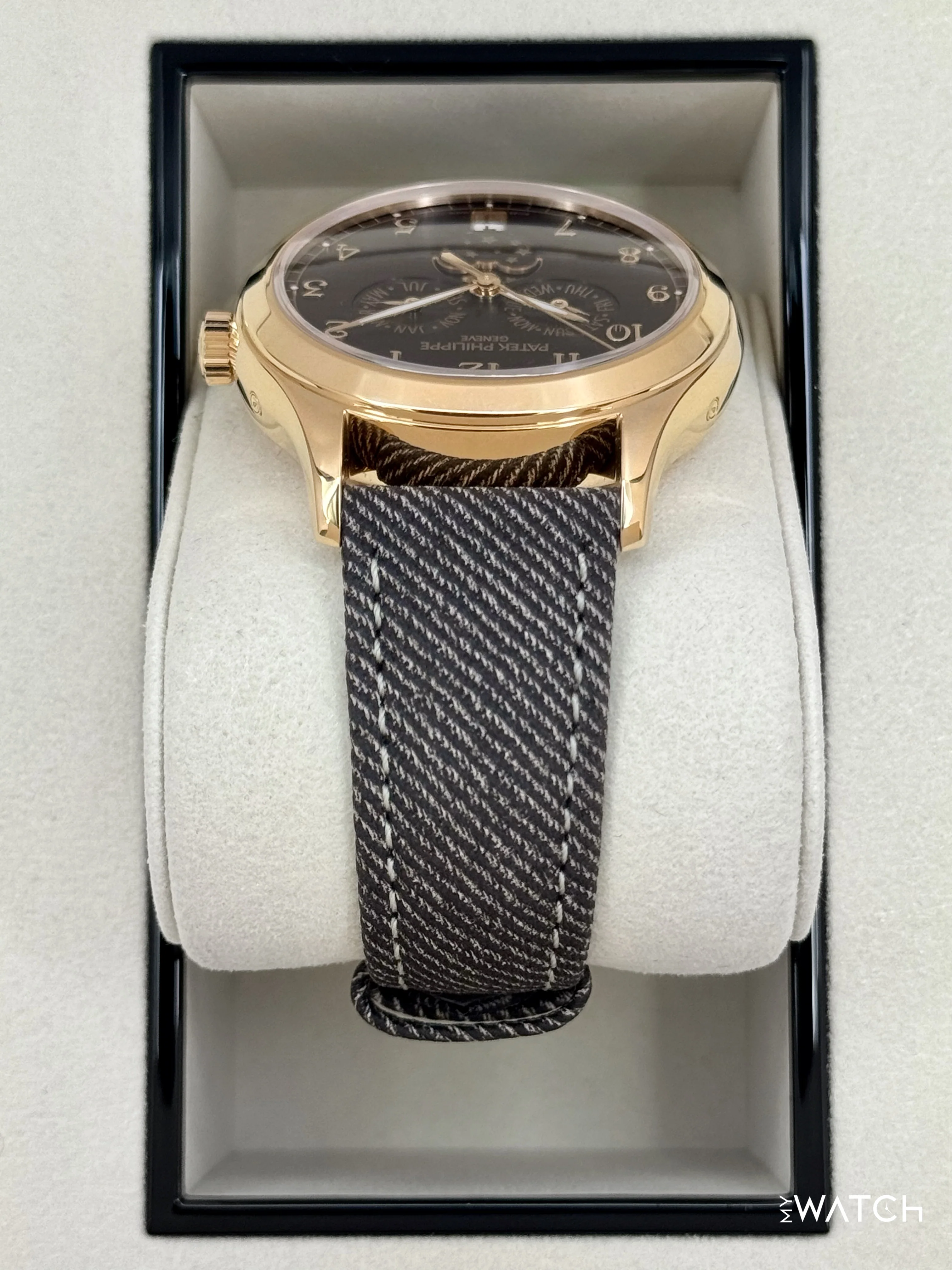 NEW 2026 Patek Philippe Annual Calendar 39mm 4946R Rose Gold Brown Dial - Image 4