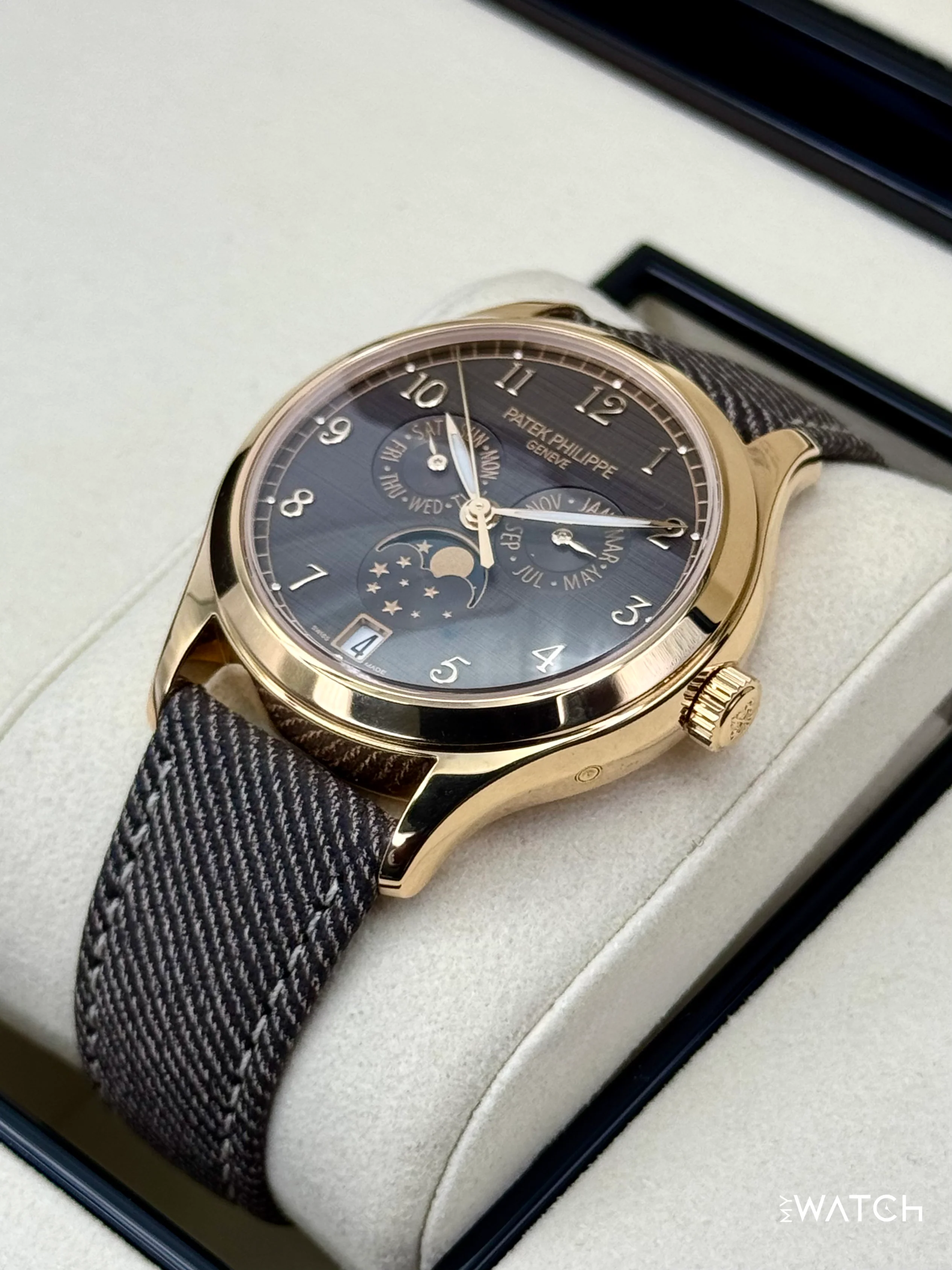 NEW 2026 Patek Philippe Annual Calendar 39mm 4946R Rose Gold Brown Dial - Image 5