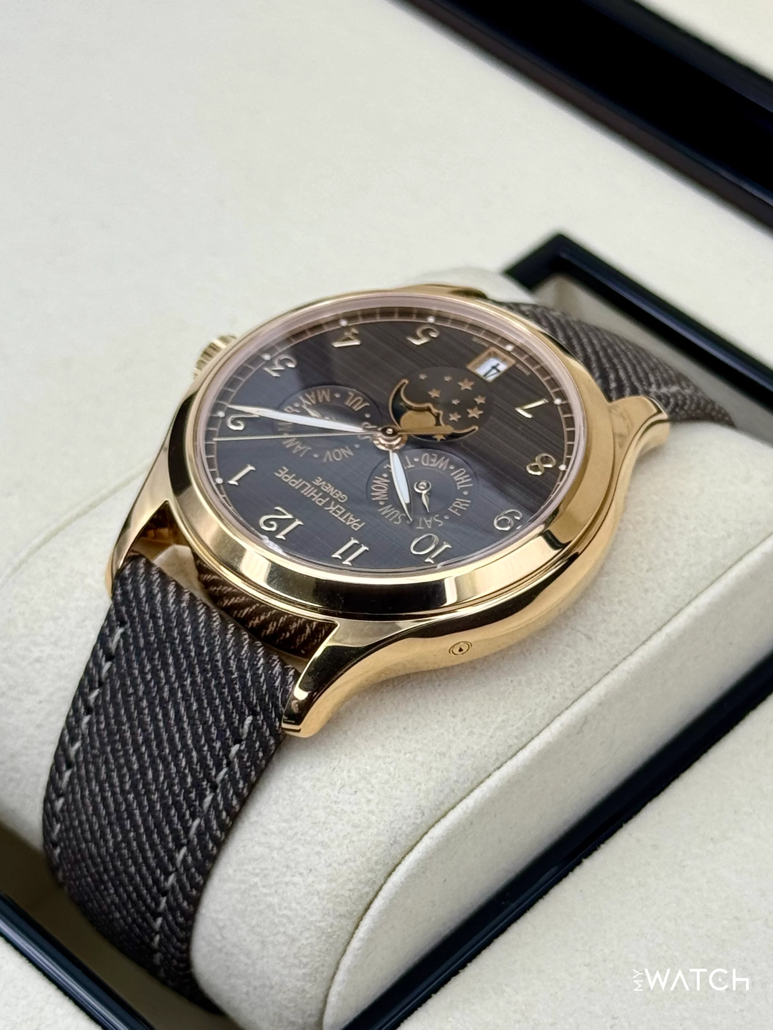 NEW 2026 Patek Philippe Annual Calendar 39mm 4946R Rose Gold Brown Dial - Image 7