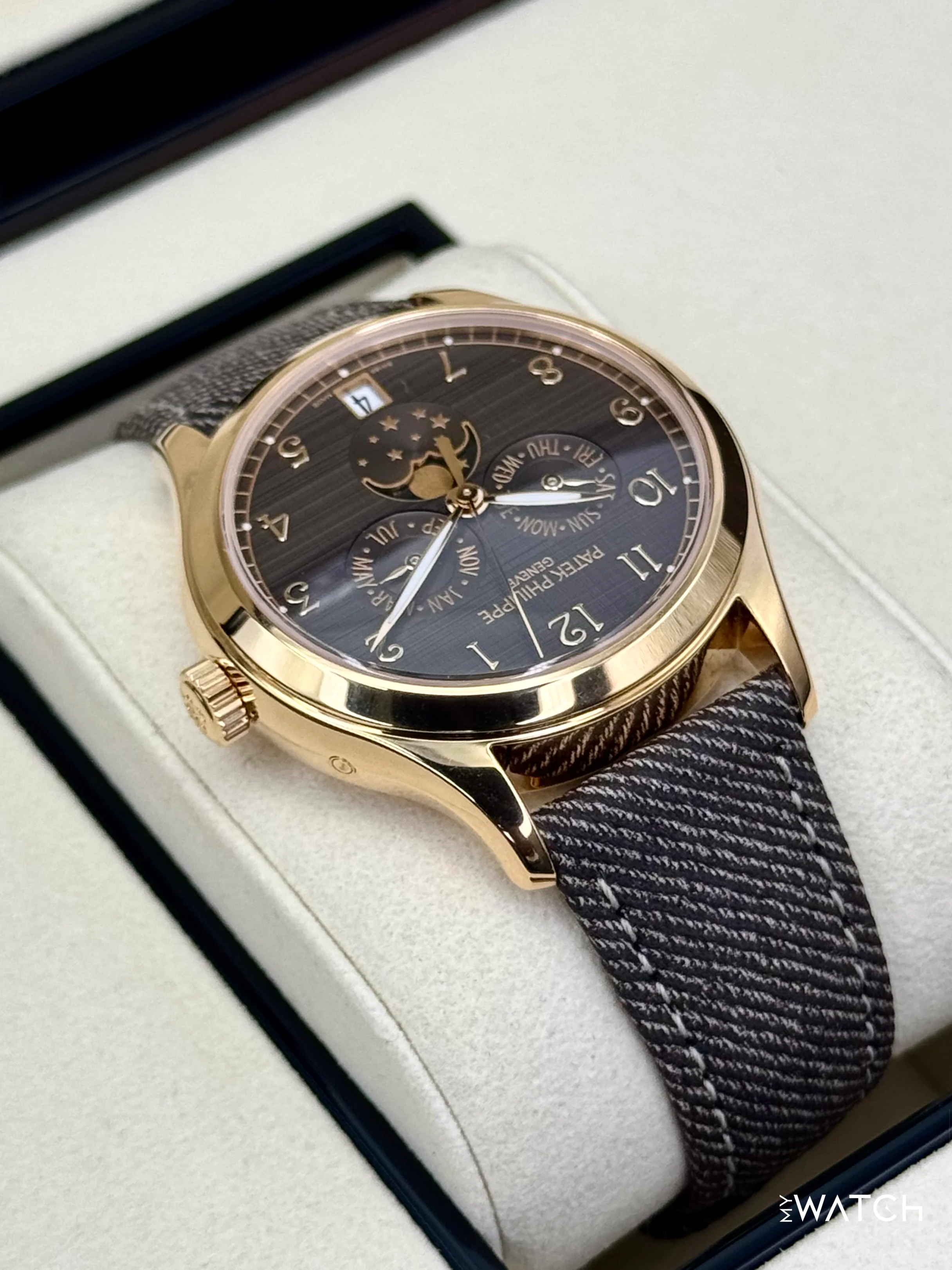 NEW 2026 Patek Philippe Annual Calendar 39mm 4946R Rose Gold Brown Dial - Image 8
