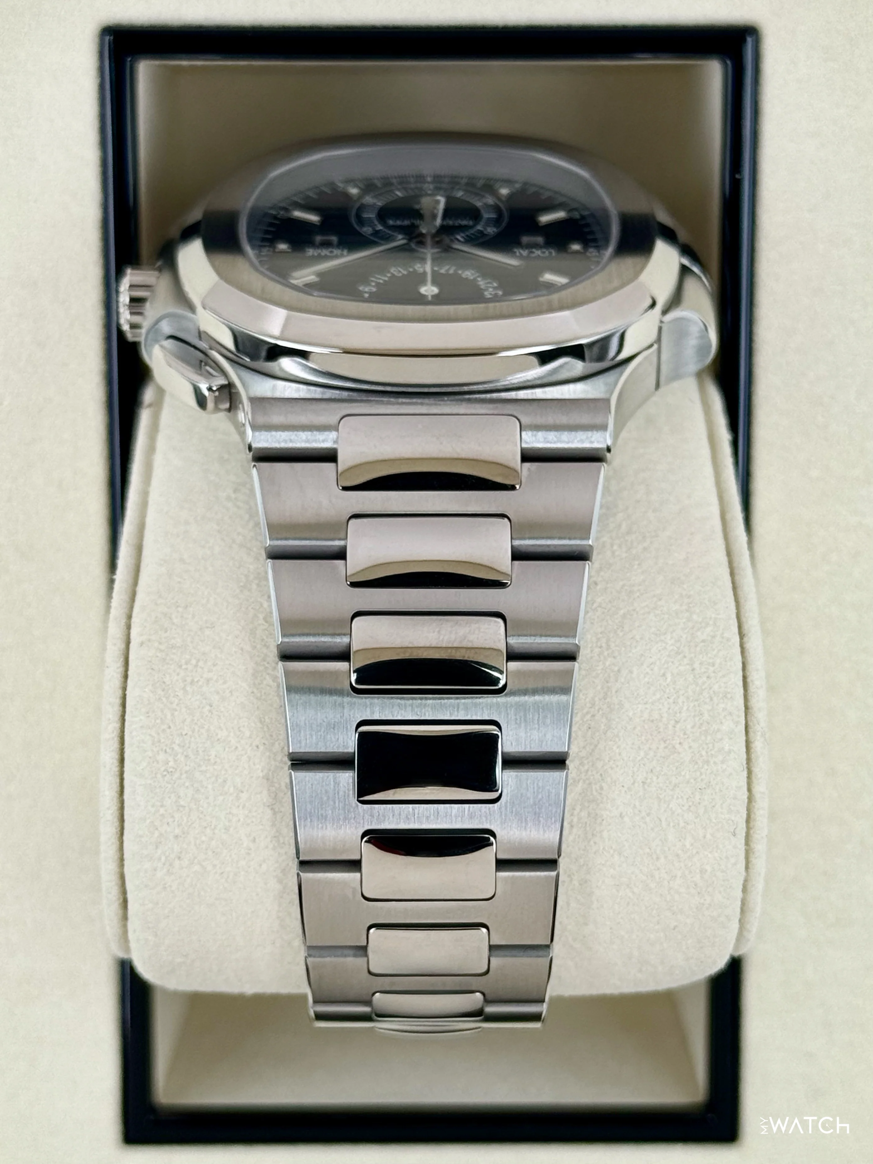 NEW 2026 Patek Philippe Nautilus Travel Time Chrono 40.5mm 5990 Blue-Noir Dial - Image 4