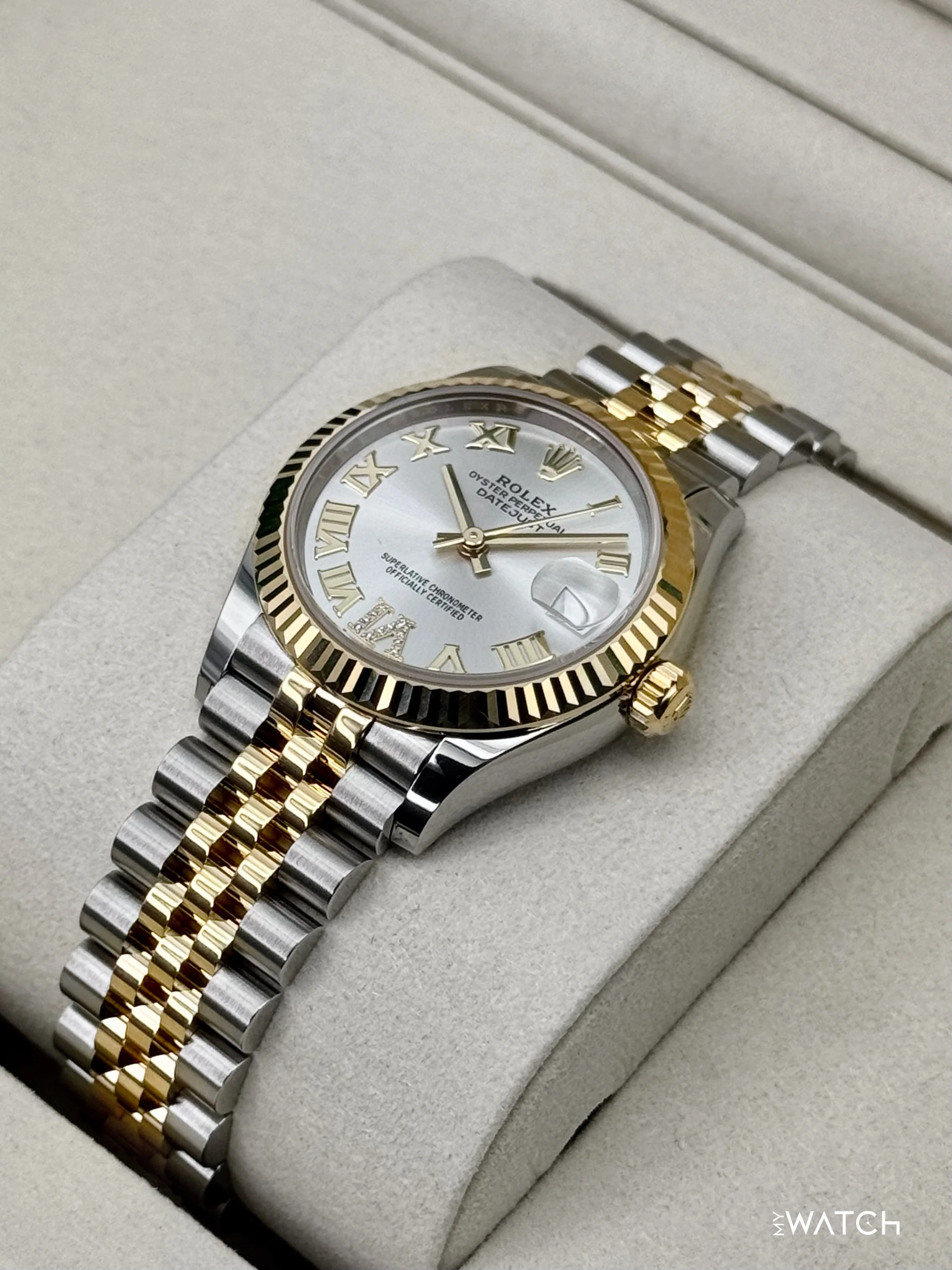 NEW 2026 Rolex Datejust 31mm 278273 Two-Tone Jubilee Silver Diamond - Image 5