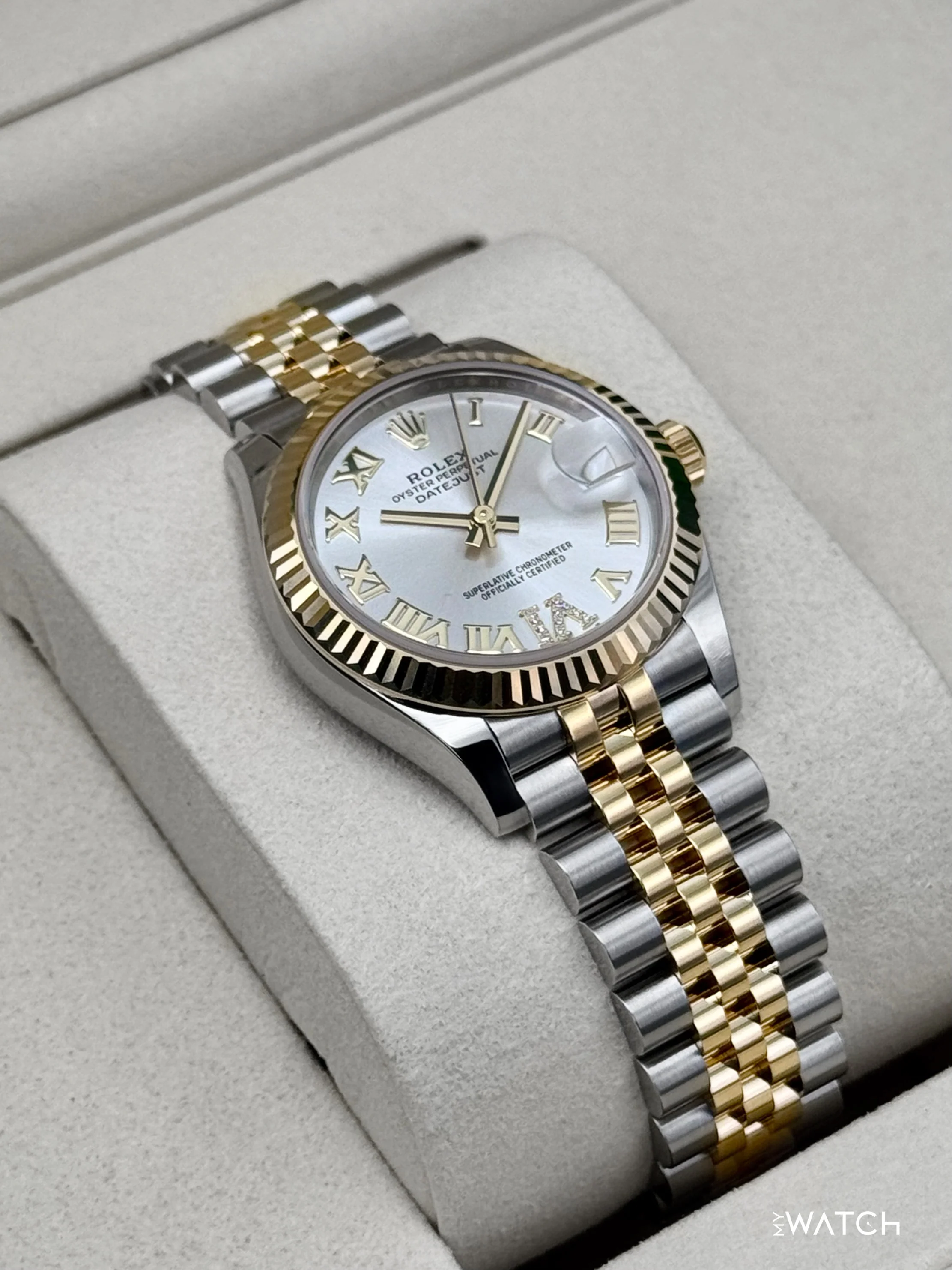 NEW 2026 Rolex Datejust 31mm 278273 Two-Tone Jubilee Silver Diamond - Image 6