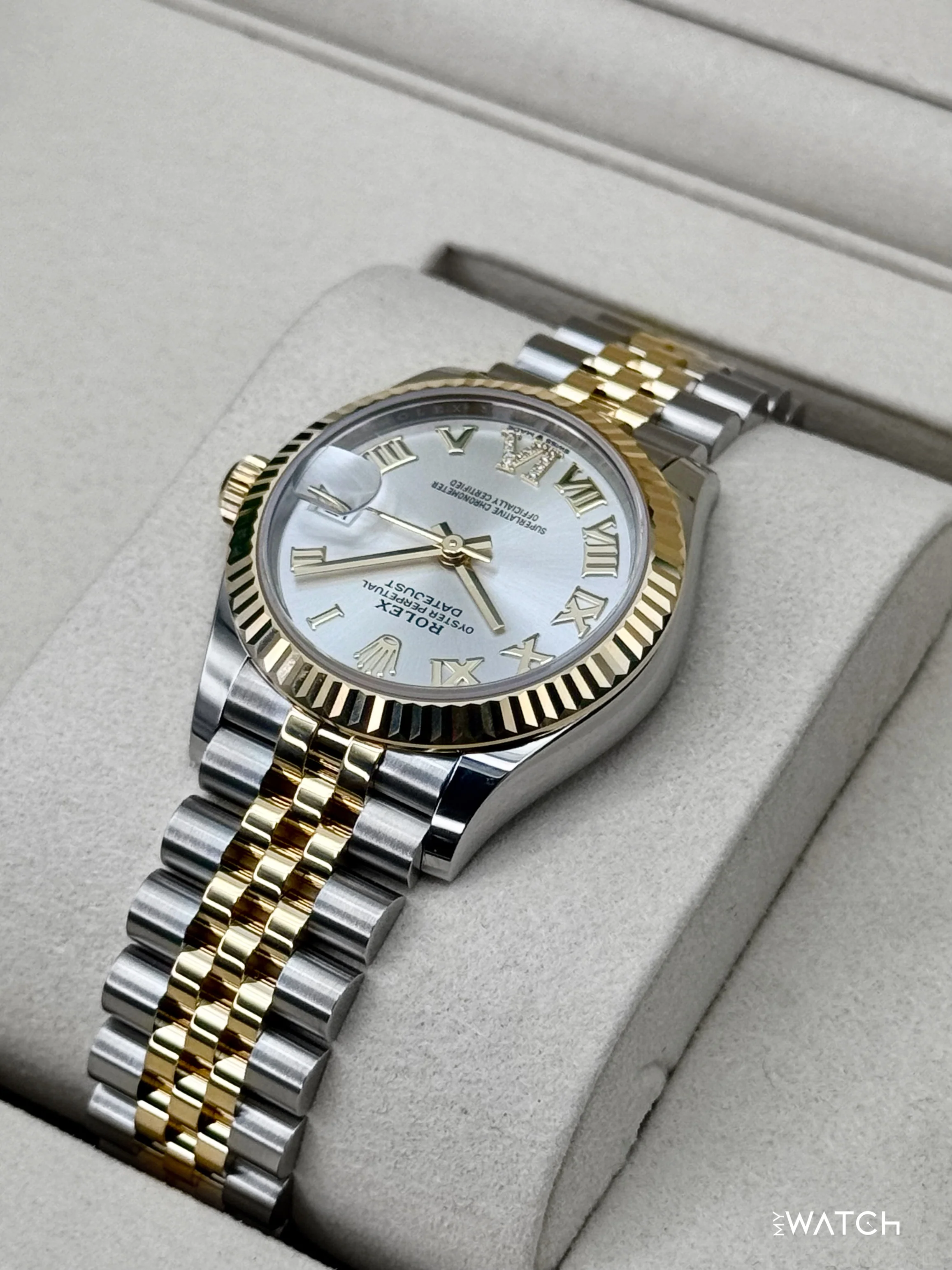 NEW 2026 Rolex Datejust 31mm 278273 Two-Tone Jubilee Silver Diamond - Image 7