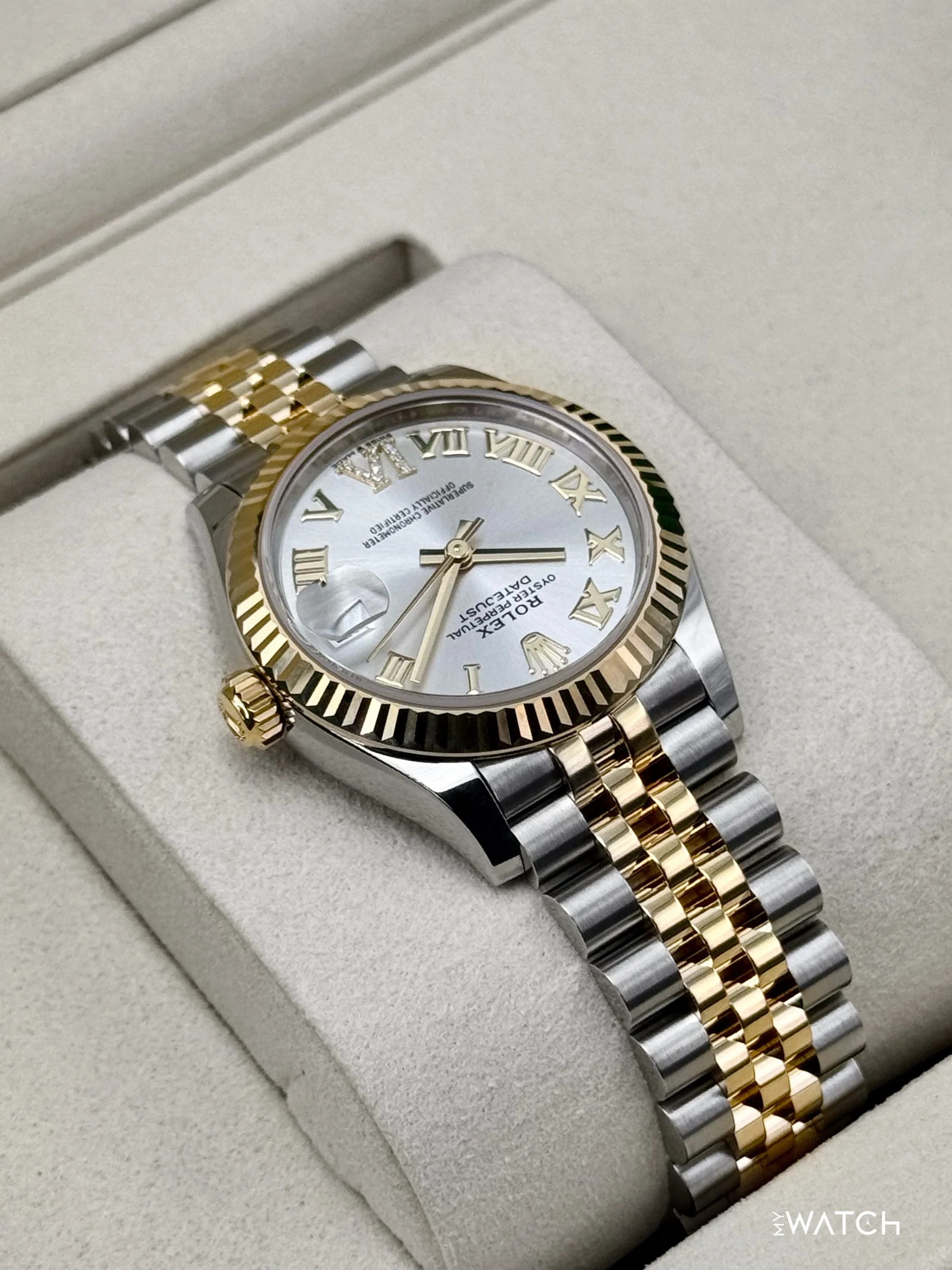 NEW 2026 Rolex Datejust 31mm 278273 Two-Tone Jubilee Silver Diamond - Image 8