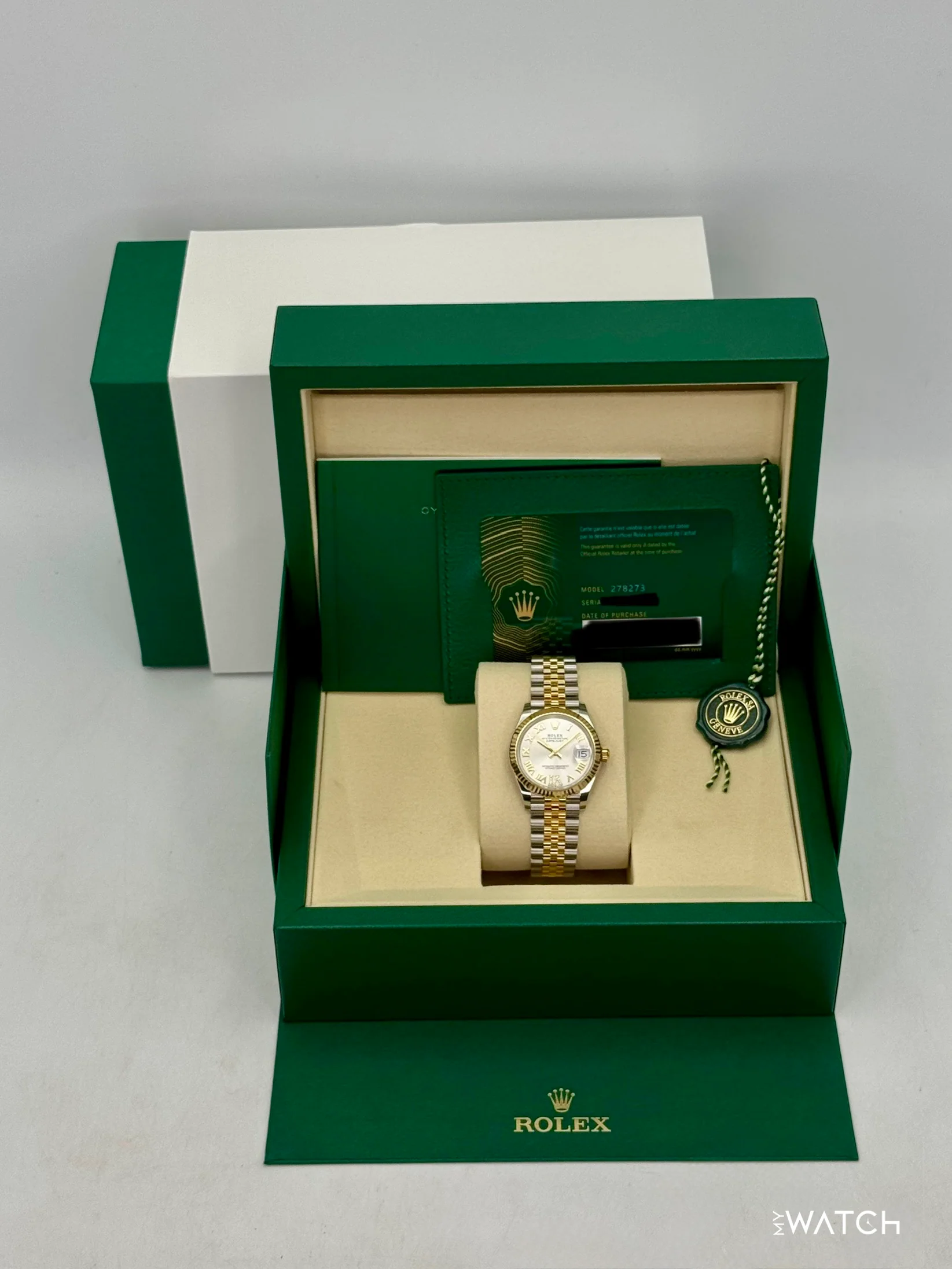 NEW 2026 Rolex Datejust 31mm 278273 Two-Tone Jubilee Silver Diamond - Image 9