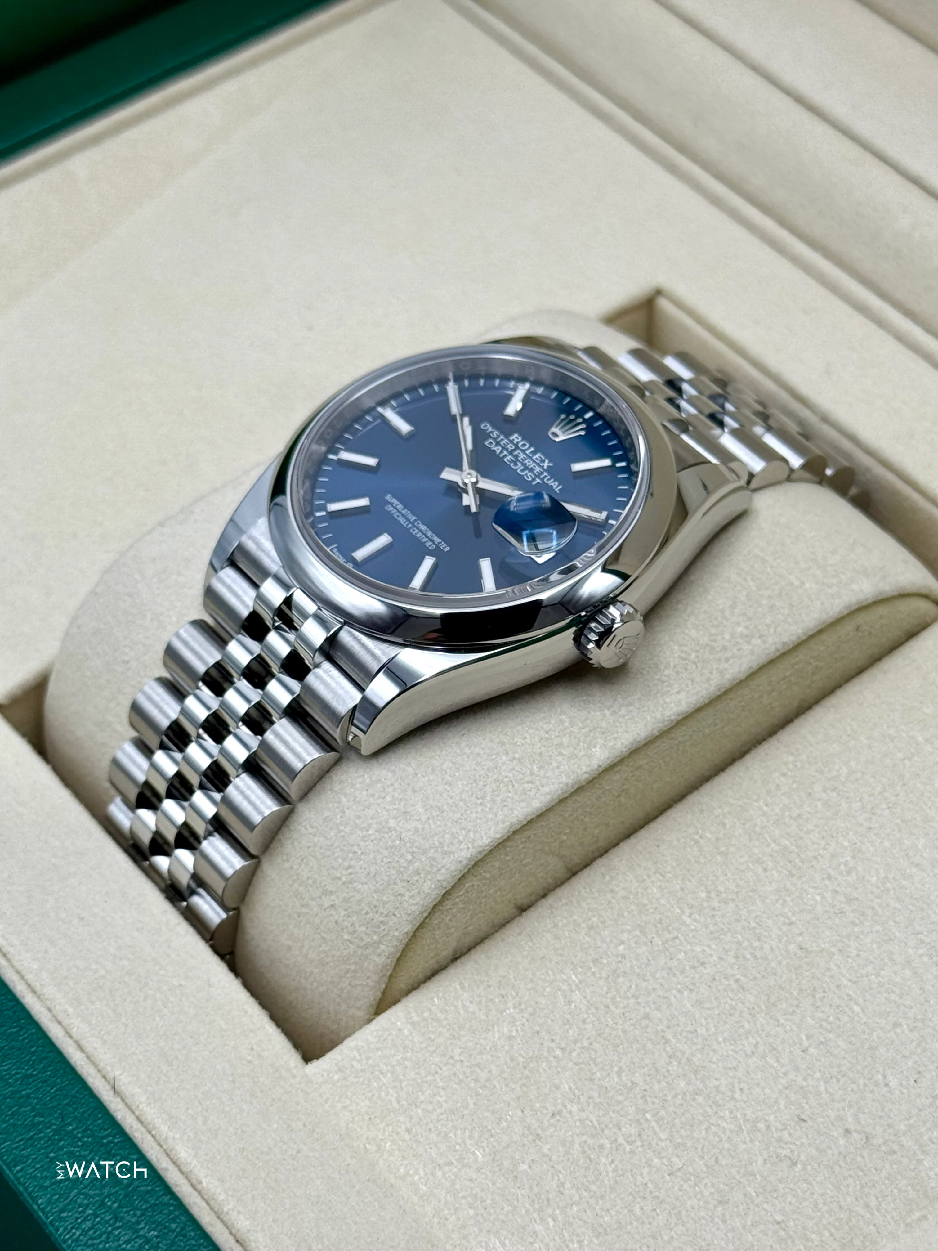 NEW 2026 Rolex Datejust 36mm 126200 Stainless Steel Jubilee Blue Dial - Image 5