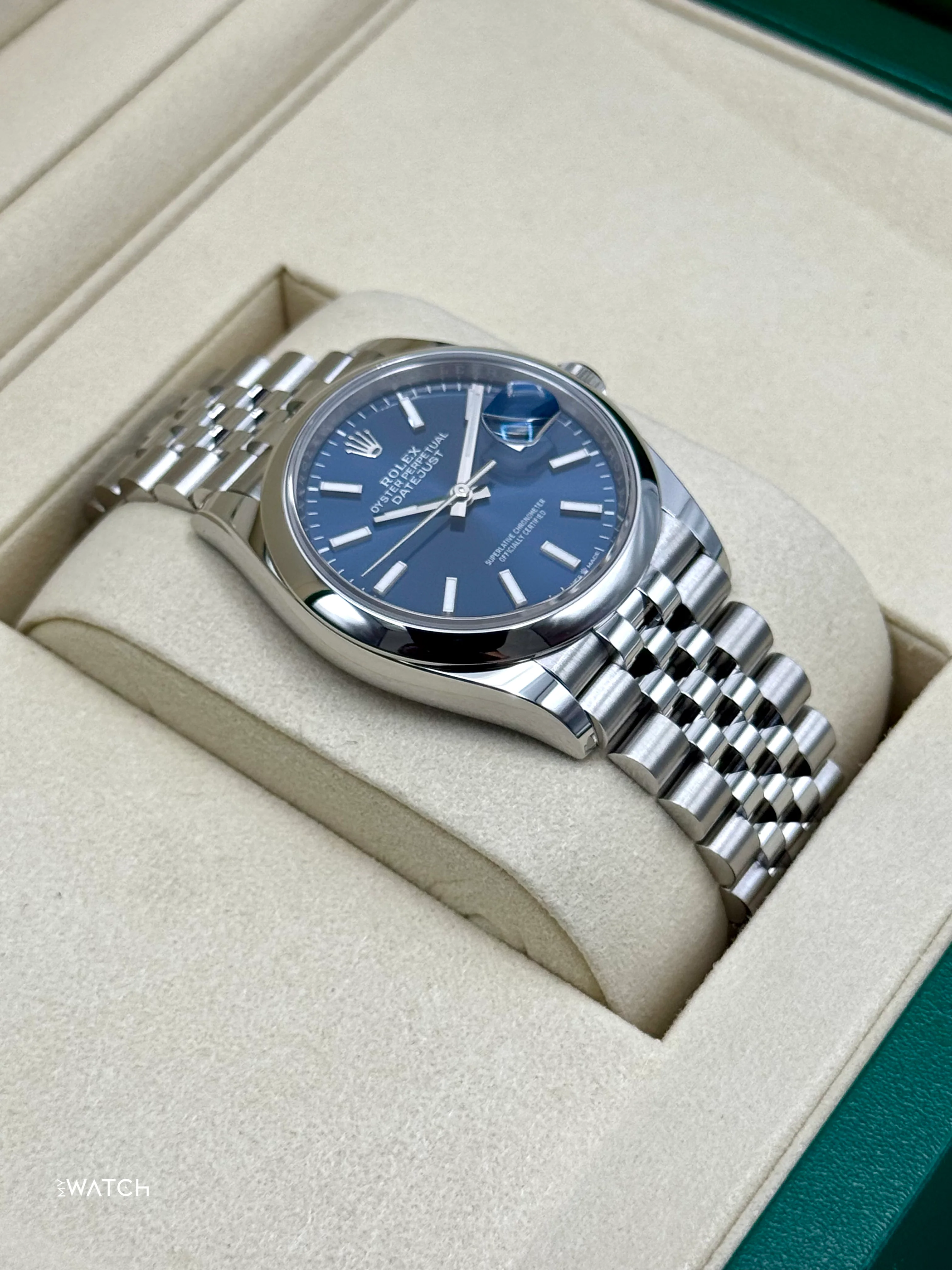NEW 2026 Rolex Datejust 36mm 126200 Stainless Steel Jubilee Blue Dial - Image 6