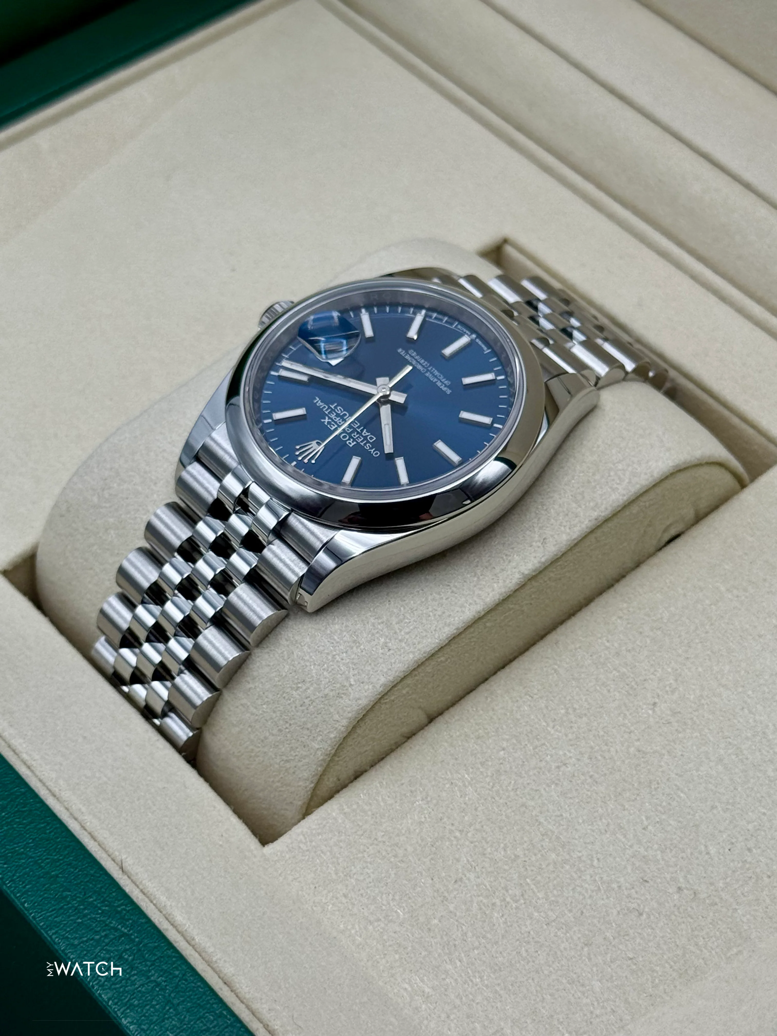 NEW 2026 Rolex Datejust 36mm 126200 Stainless Steel Jubilee Blue Dial - Image 7