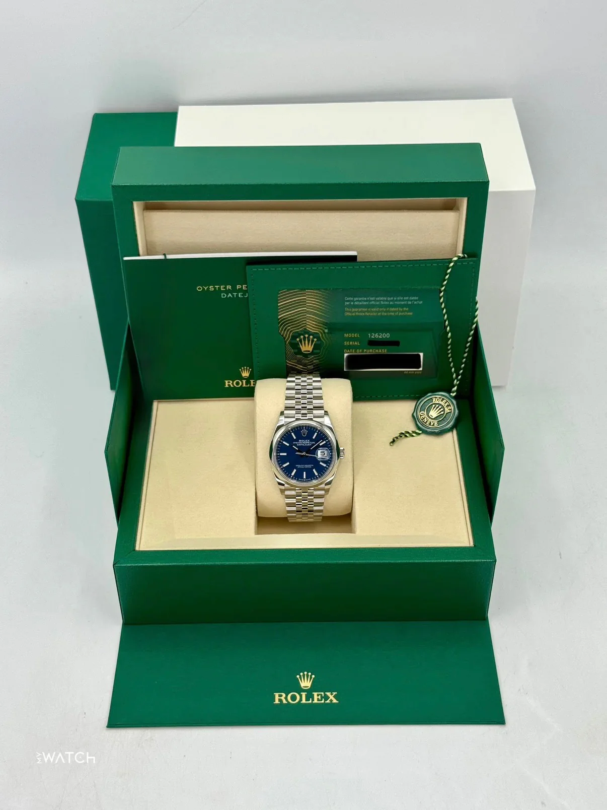 NEW 2026 Rolex Datejust 36mm 126200 Stainless Steel Jubilee Blue Dial - Image 9