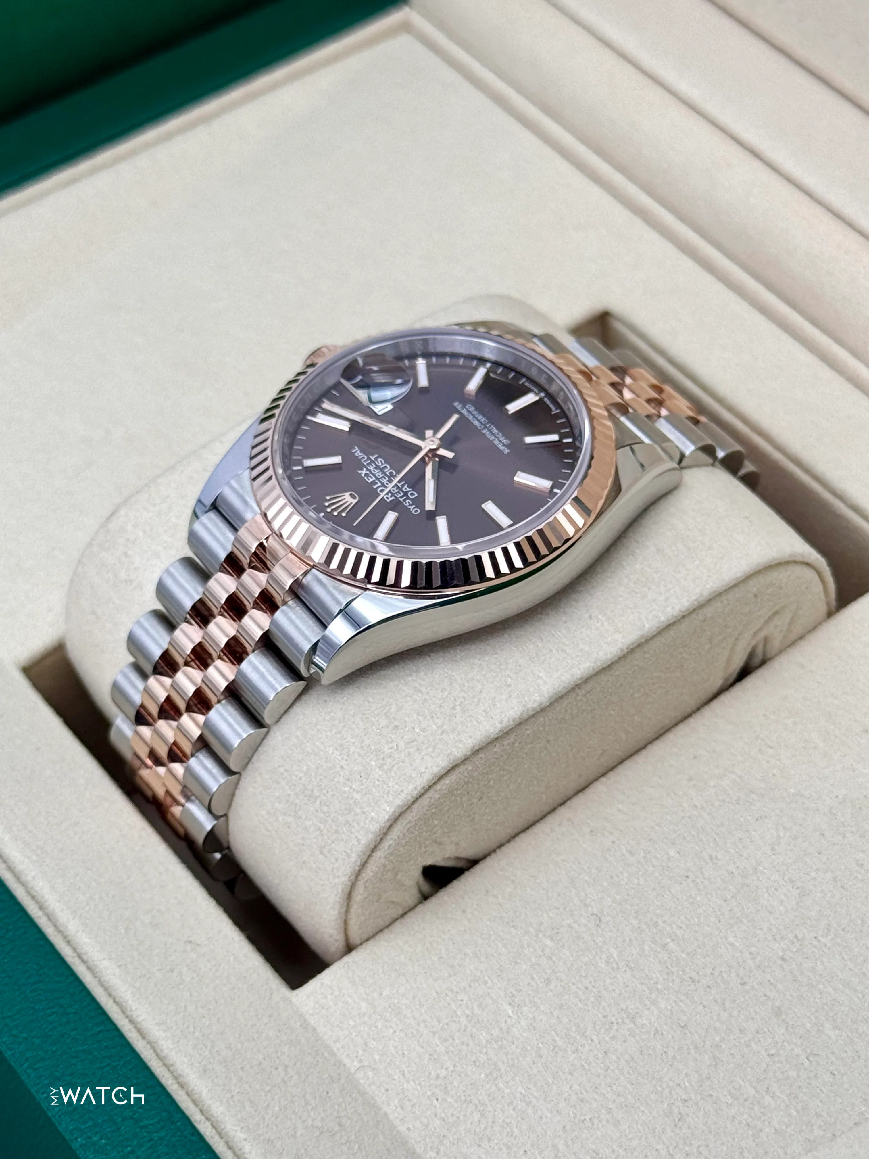 NEW 2026 Rolex Datejust 36mm 126231 Two-Tone Jubilee Chocolate Dial - Image 7