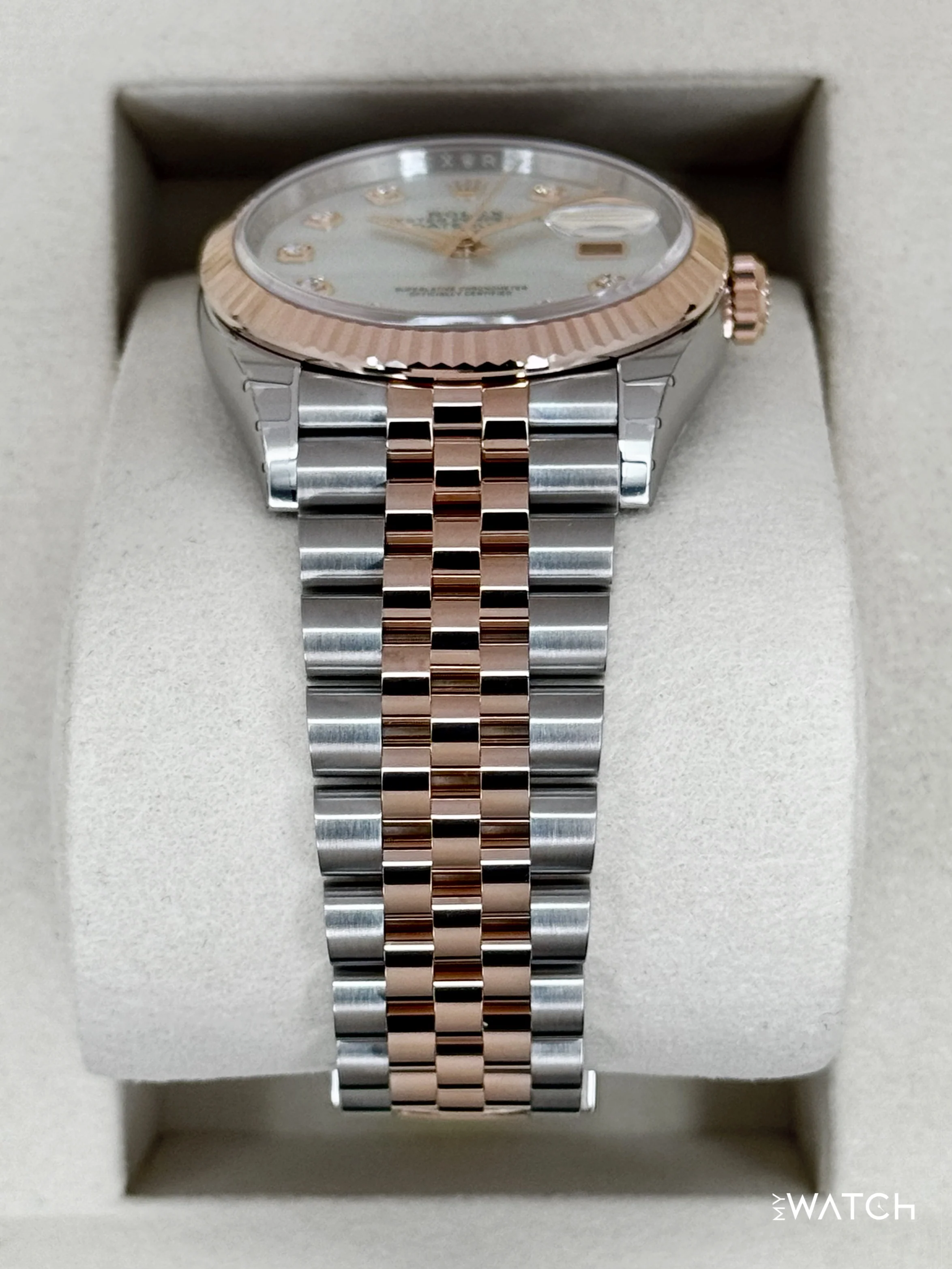 NEW 2026 Rolex Datejust 36mm 126231 Two-Tone MOP Diamond Dial (STICKERED) - Image 3