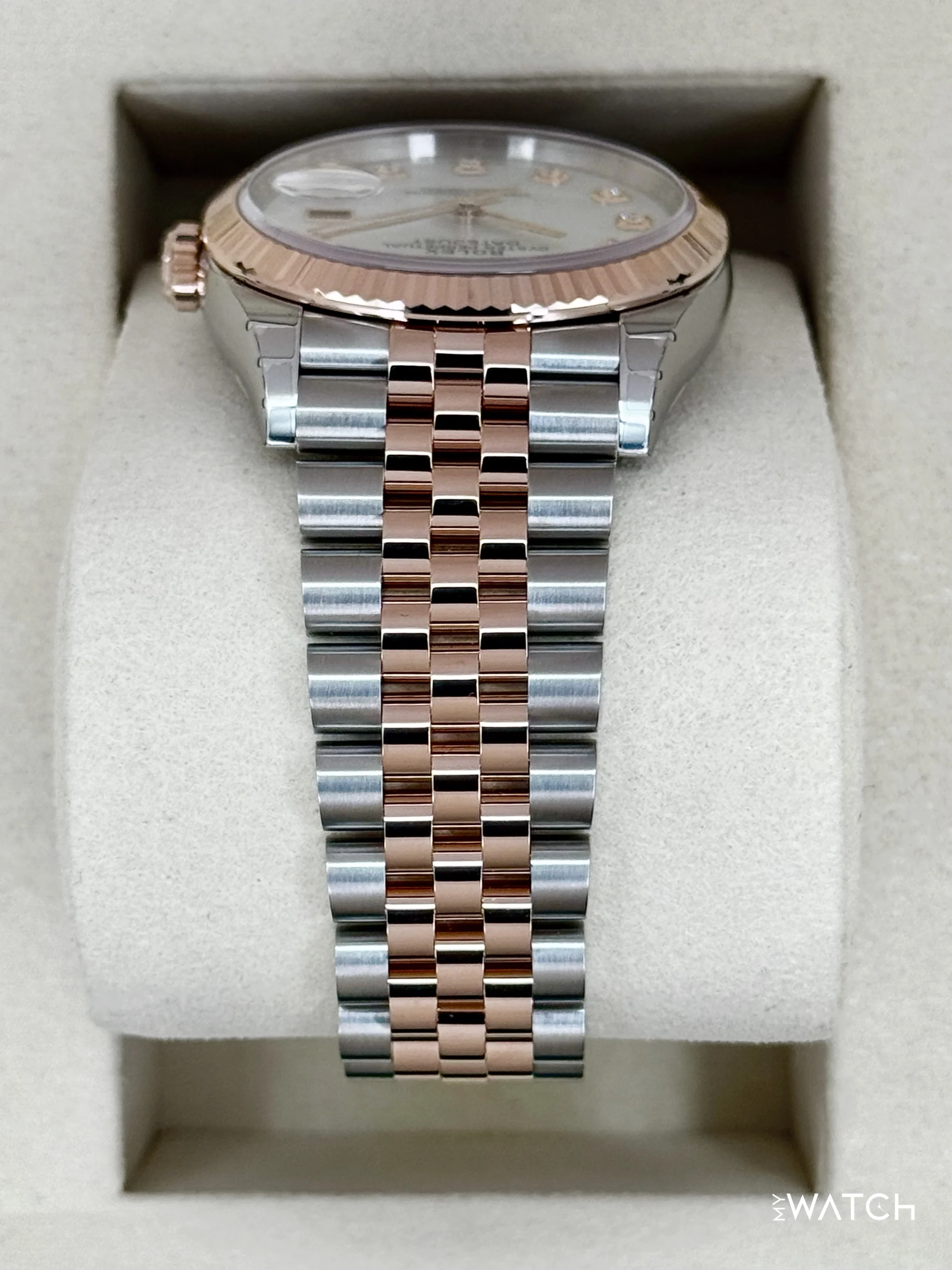 NEW 2026 Rolex Datejust 36mm 126231 Two-Tone MOP Diamond Dial (STICKERED) - Image 4
