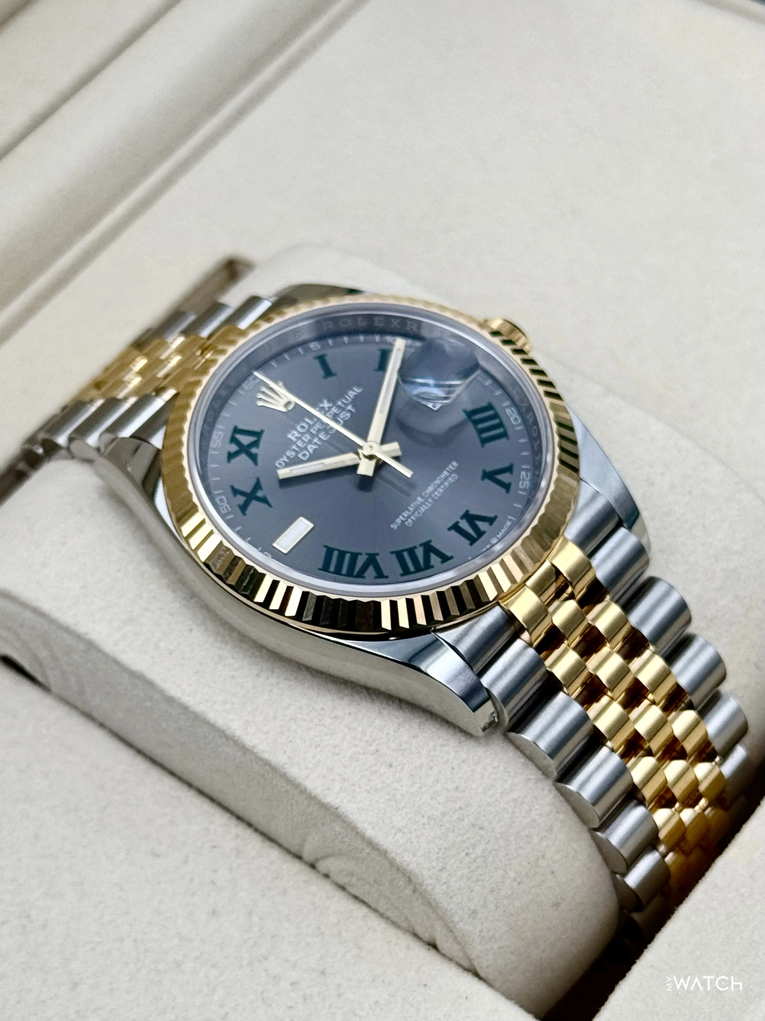 NEW 2026 Rolex Datejust 36mm 126233 Two-Tone Jubilee Wimbledon Dial - Image 6