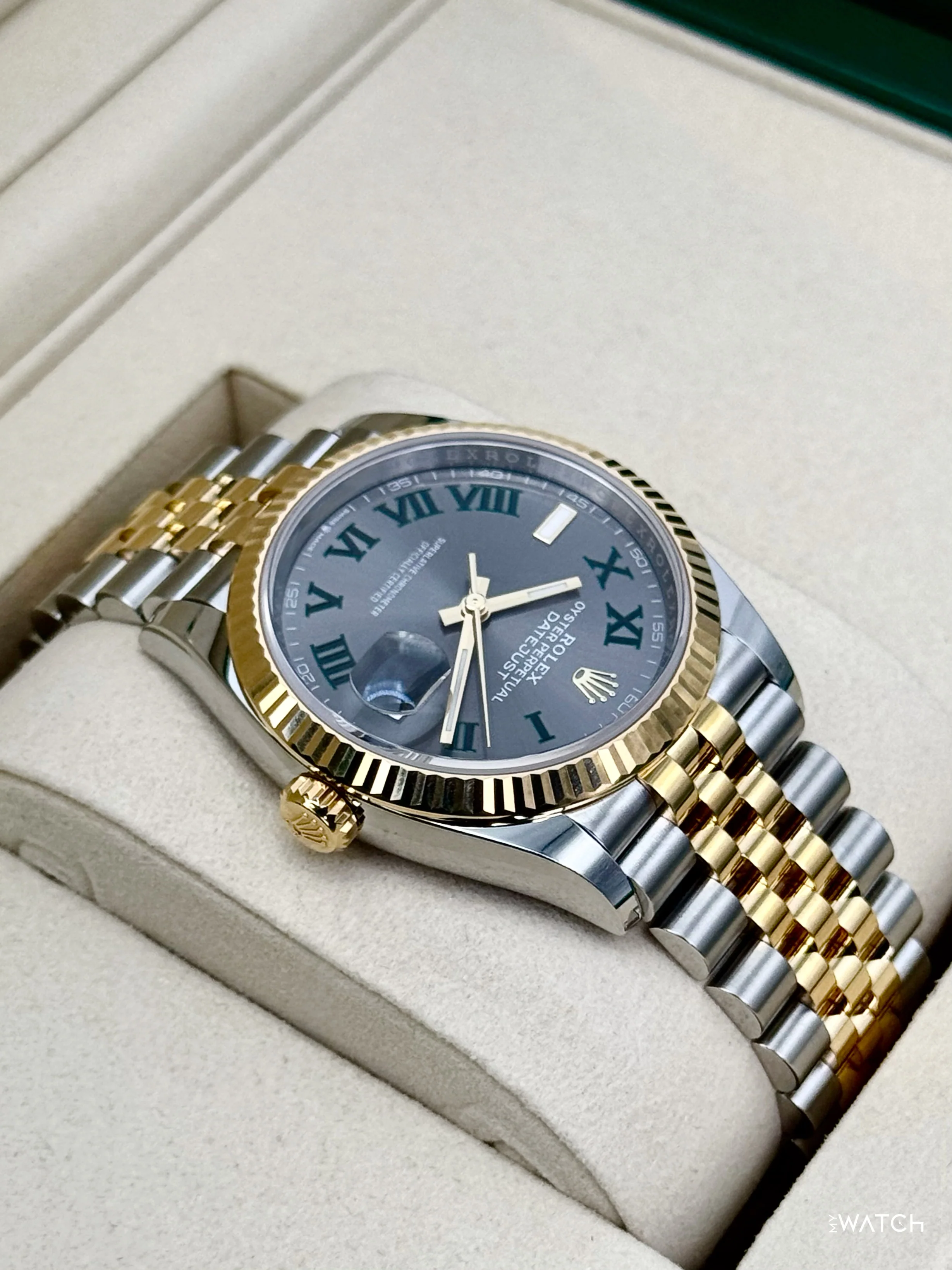 NEW 2026 Rolex Datejust 36mm 126233 Two-Tone Jubilee Wimbledon Dial - Image 8