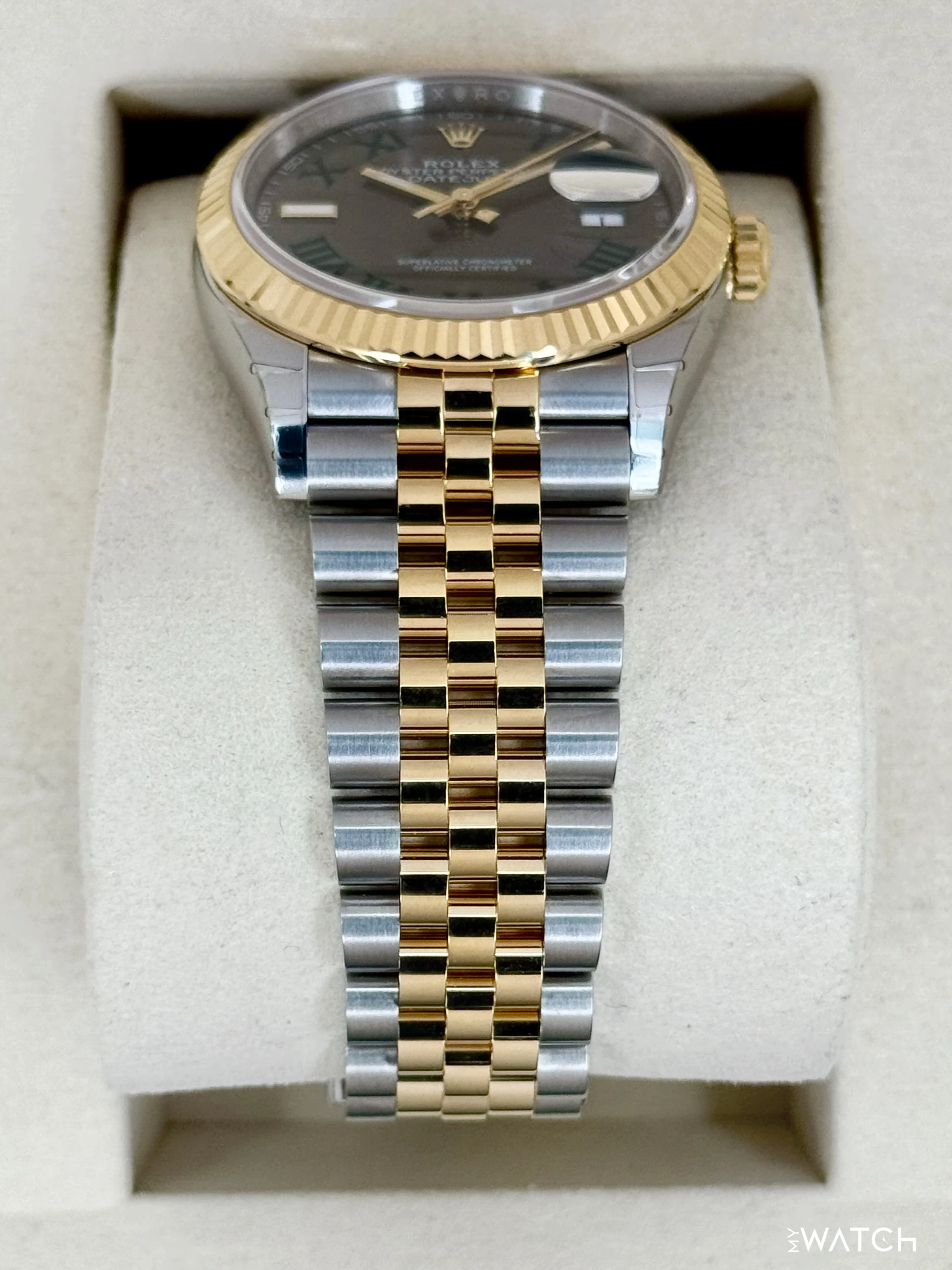 NEW 2026 Rolex Datejust 36mm 126233 Two-Tone Jubilee Wimbledon Dial (STICKERED) - Image 3