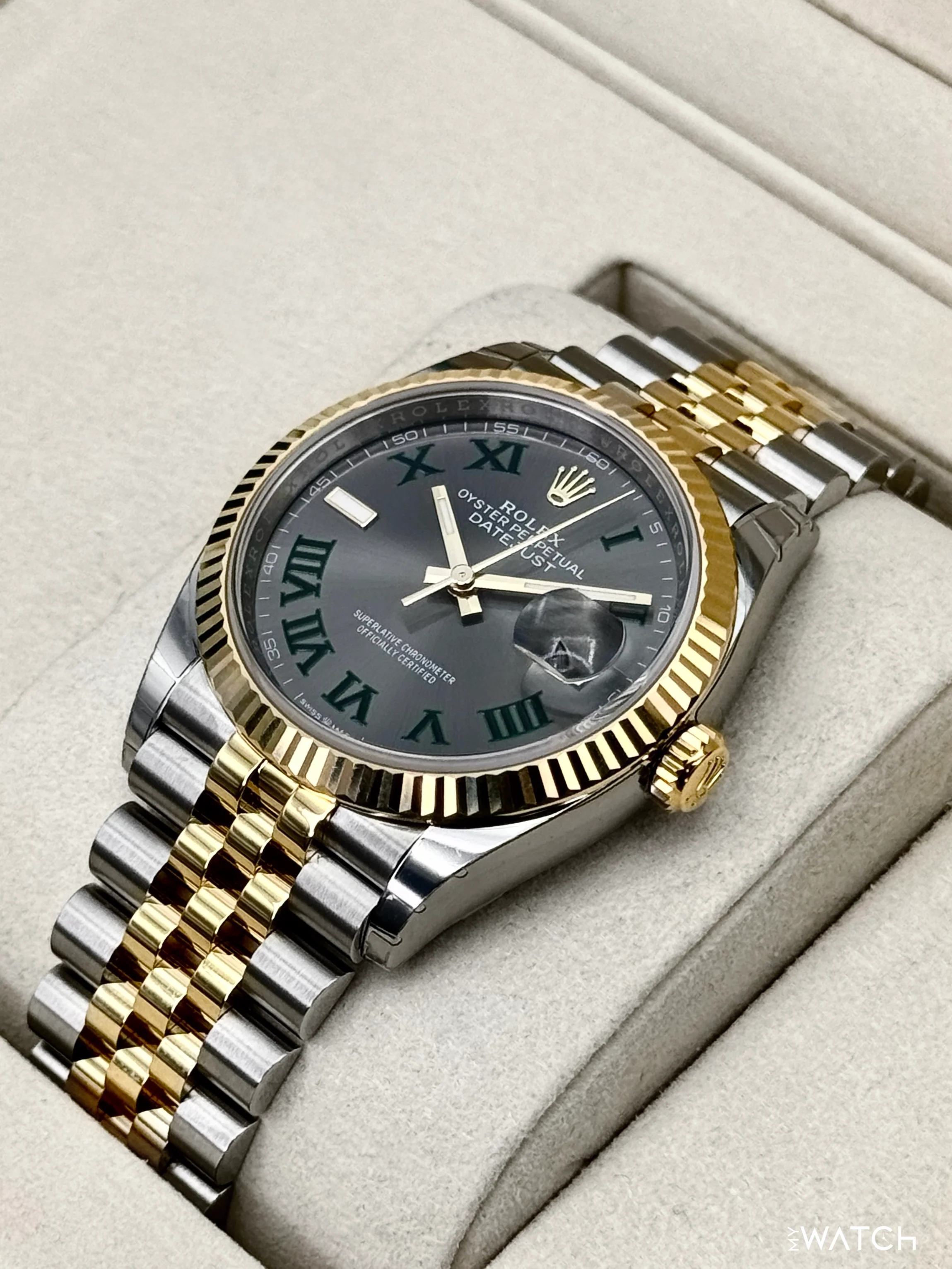NEW 2026 Rolex Datejust 36mm 126233 Two-Tone Jubilee Wimbledon Dial (STICKERED) - Image 5