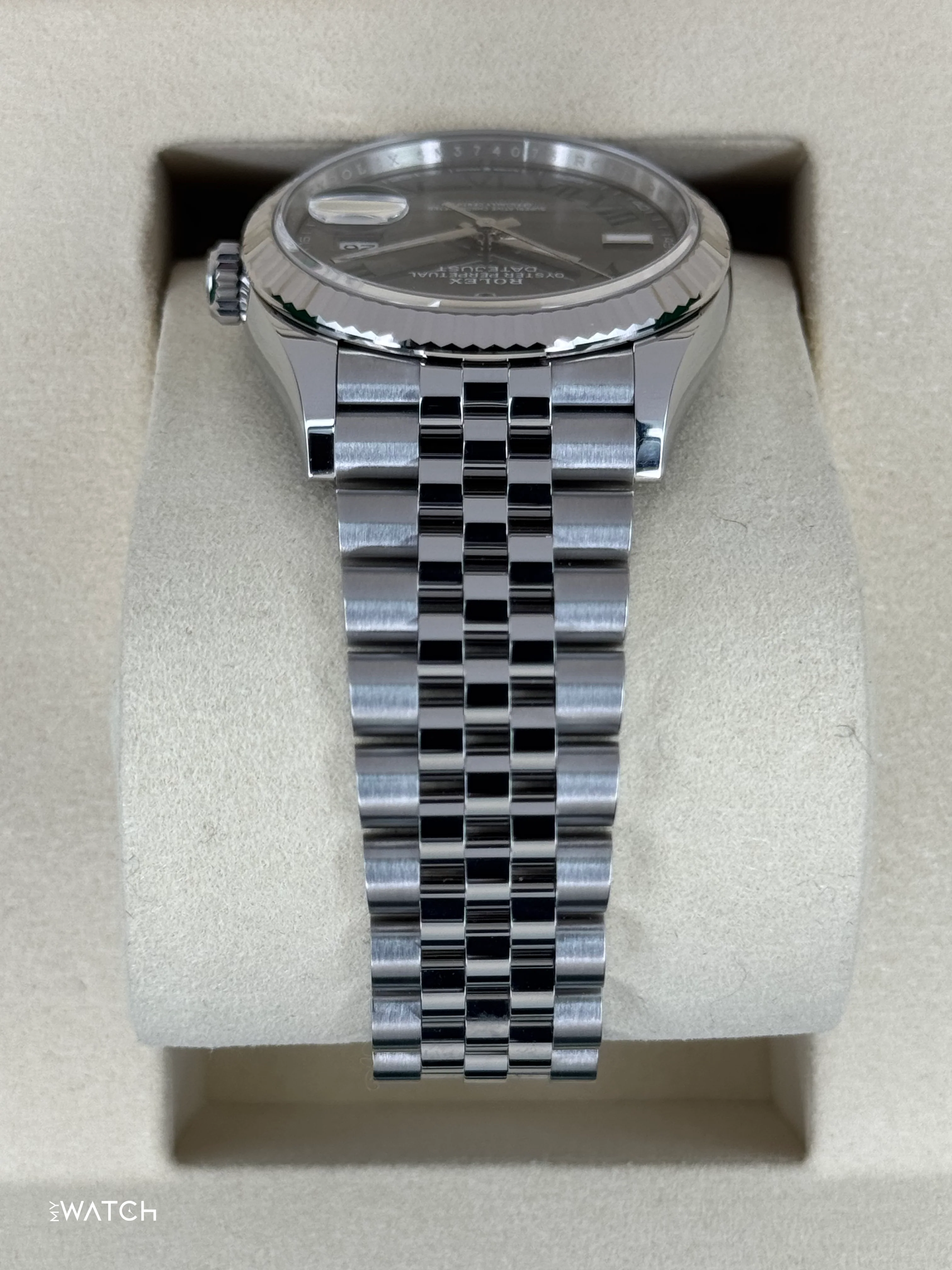 NEW 2026 Rolex Datejust 36mm 126234 Jubilee Wimbledon Dial - Image 4
