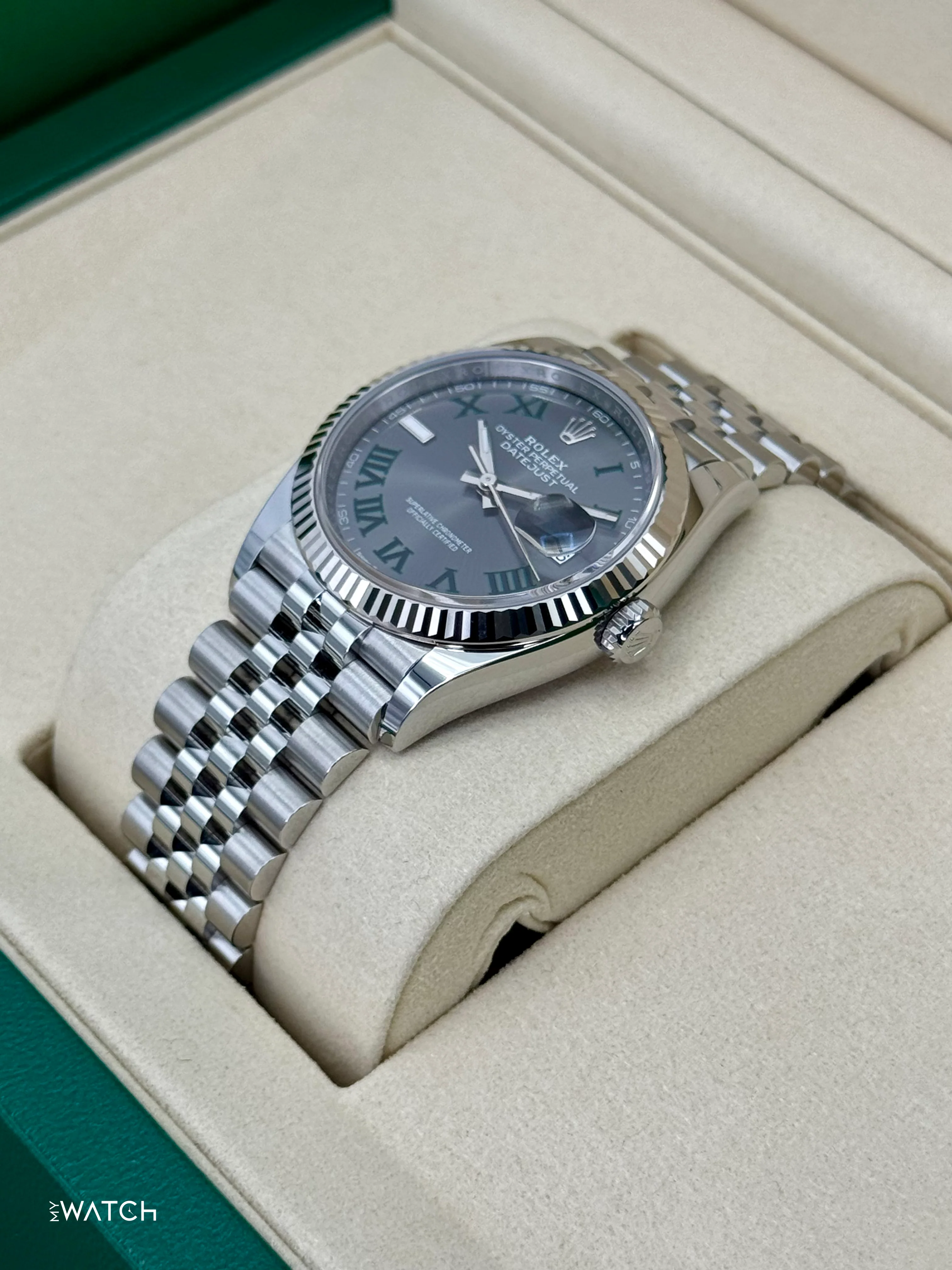 NEW 2026 Rolex Datejust 36mm 126234 Jubilee Wimbledon Dial - Image 5