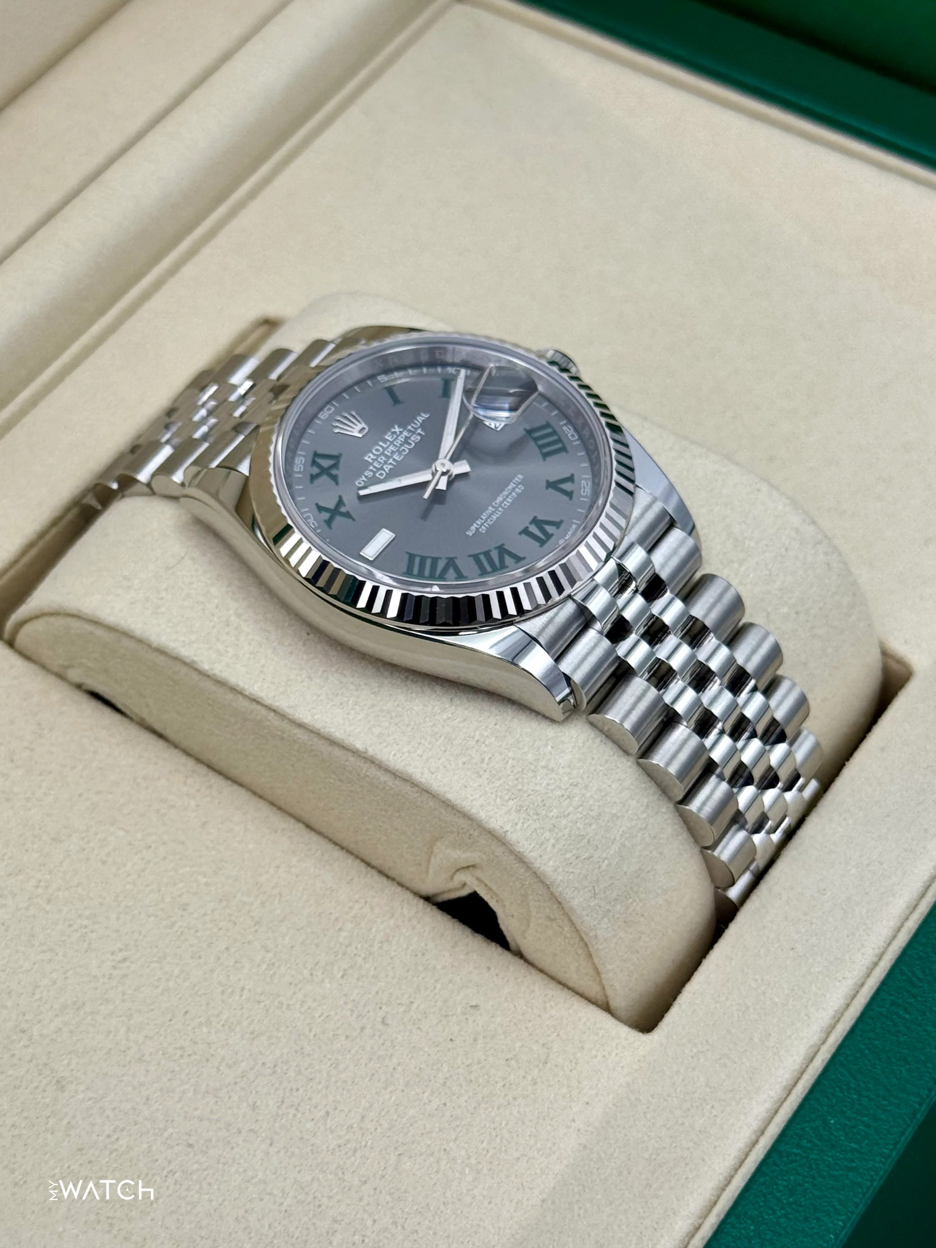 NEW 2026 Rolex Datejust 36mm 126234 Jubilee Wimbledon Dial - Image 6