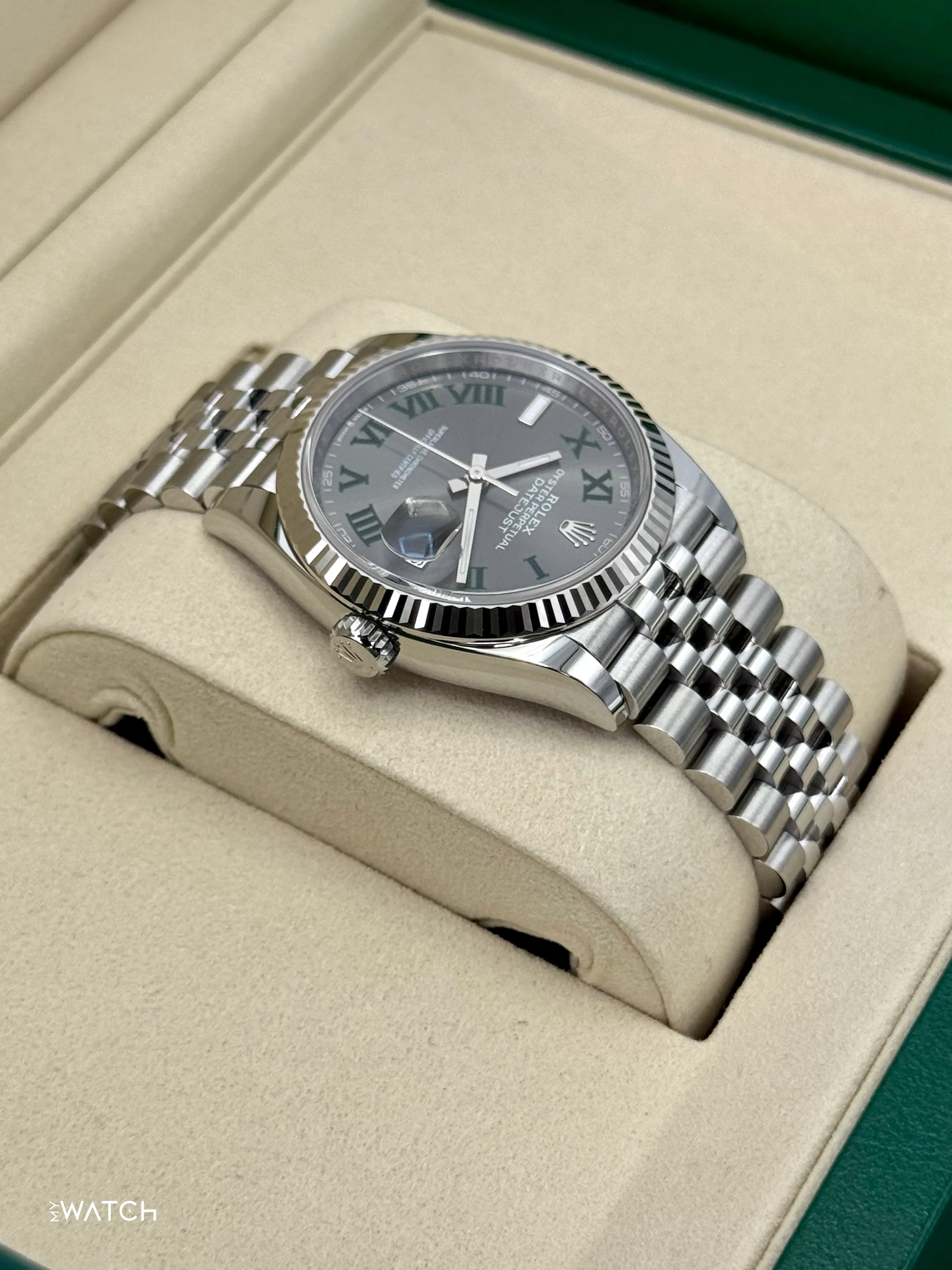 NEW 2026 Rolex Datejust 36mm 126234 Jubilee Wimbledon Dial - Image 8